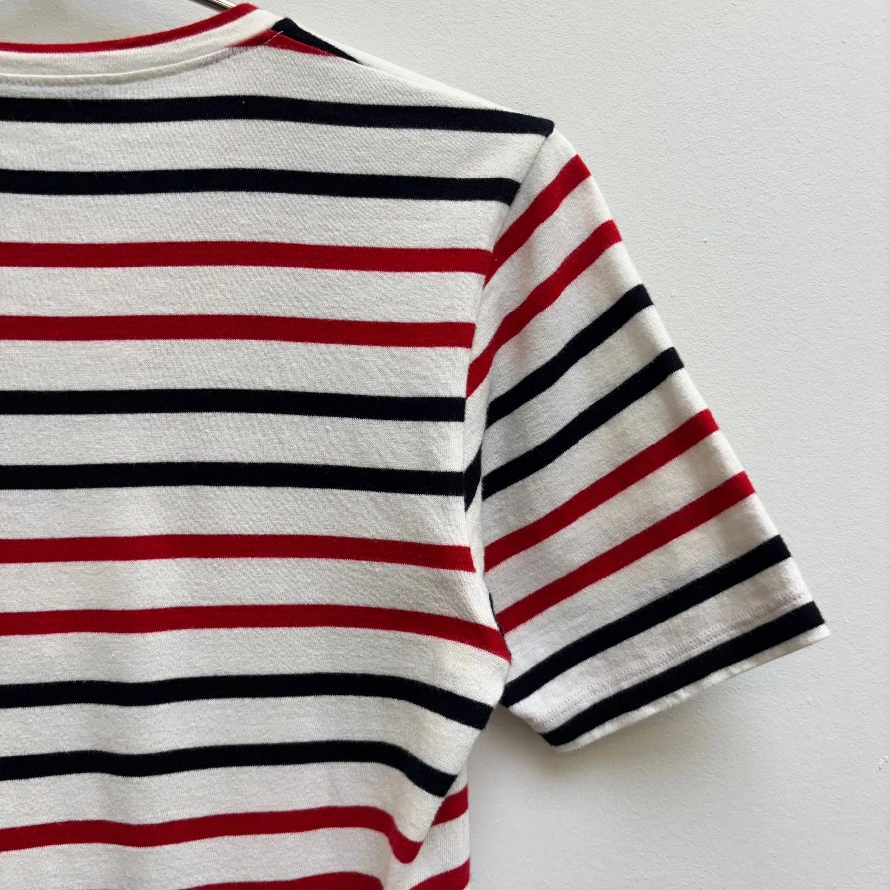 DSquared2 Striped V- Neck Top - Image 8