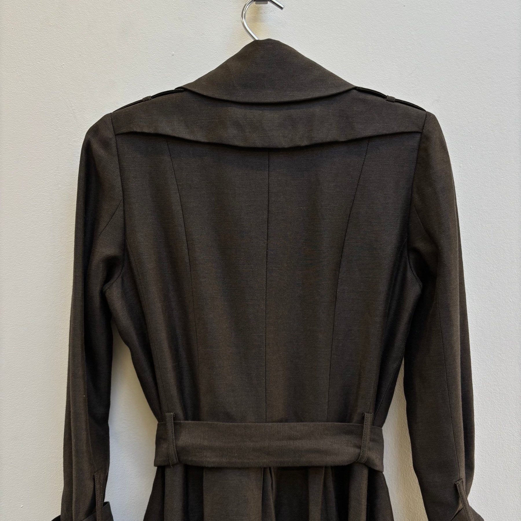 Enchantment Long Tailored Trench Coat - Image 9