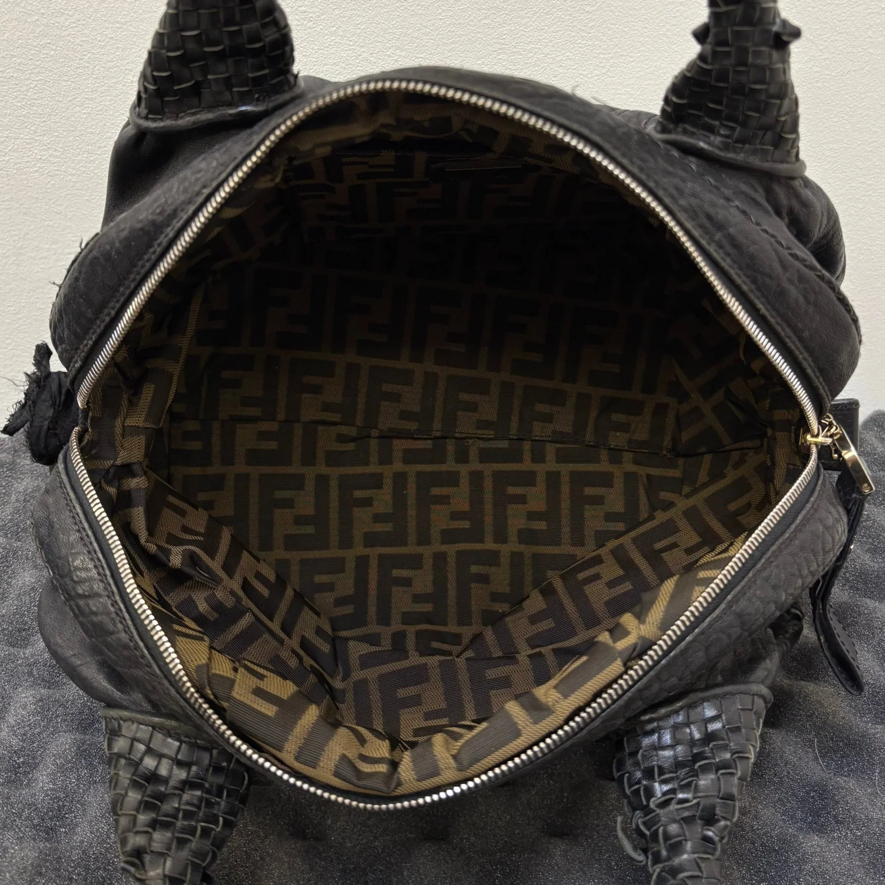 Fendi Mini Leather Cocoon Handbag - Image 9