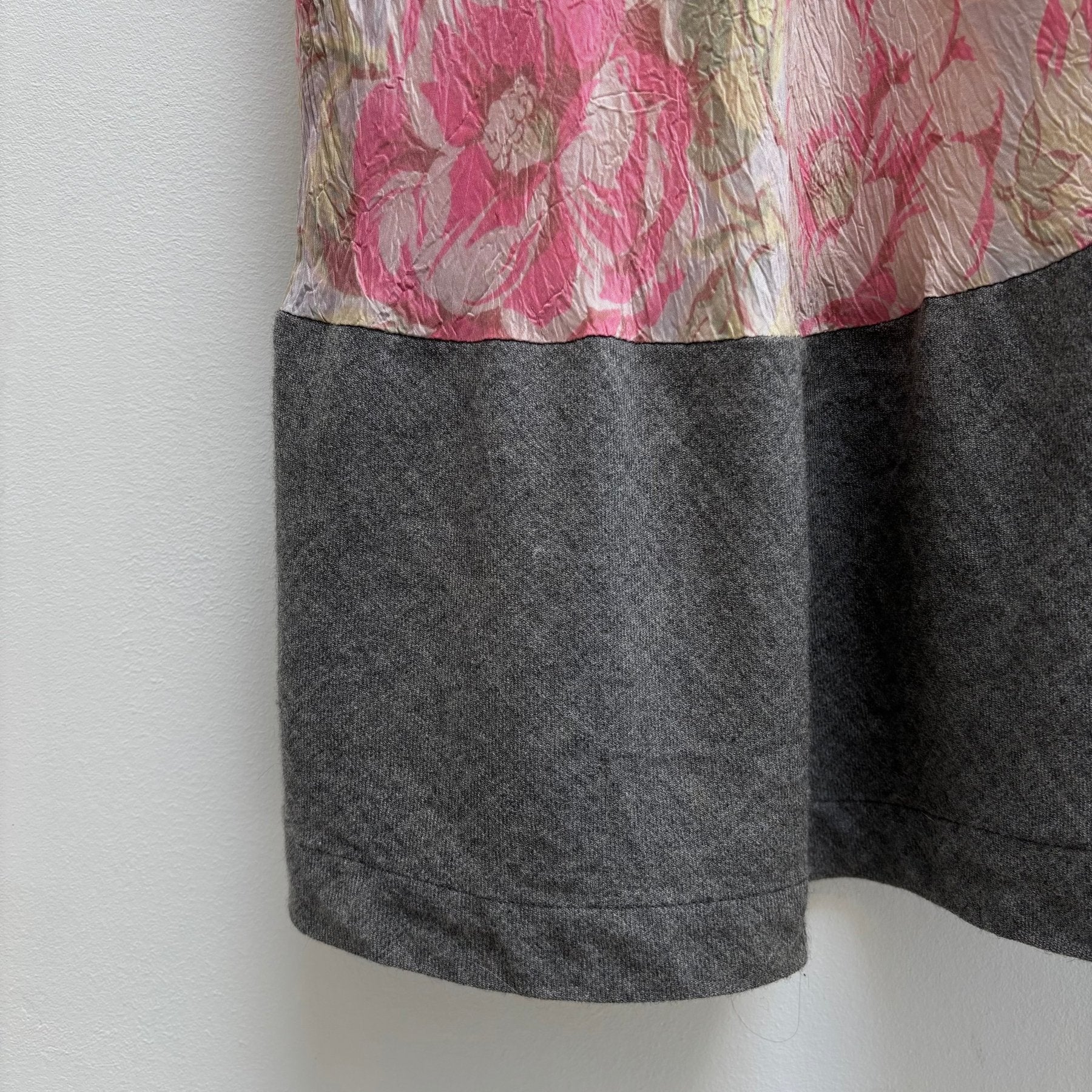 FW00 Comme Des Garçons Tricot Fluted Patchwork Dress - Image 9