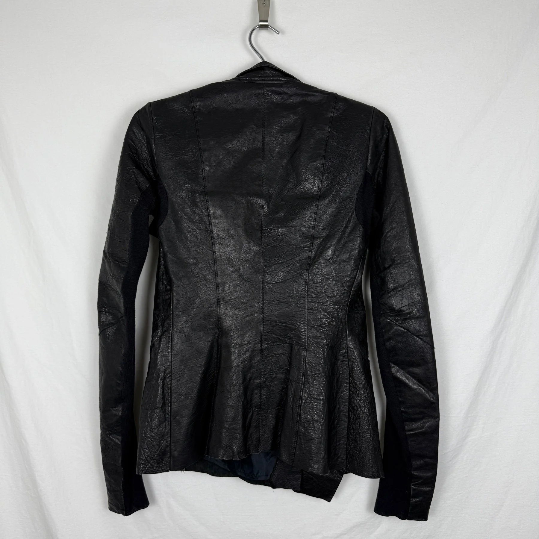 FW01 Rick Owens Button Up Leather Jacket - Image 3