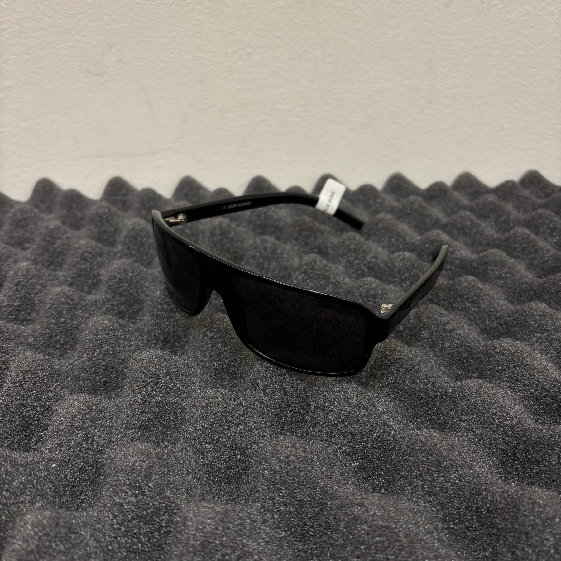 FW03 Dior Homme By Hedi Slimane Black Tie Sunglasses - Image 3