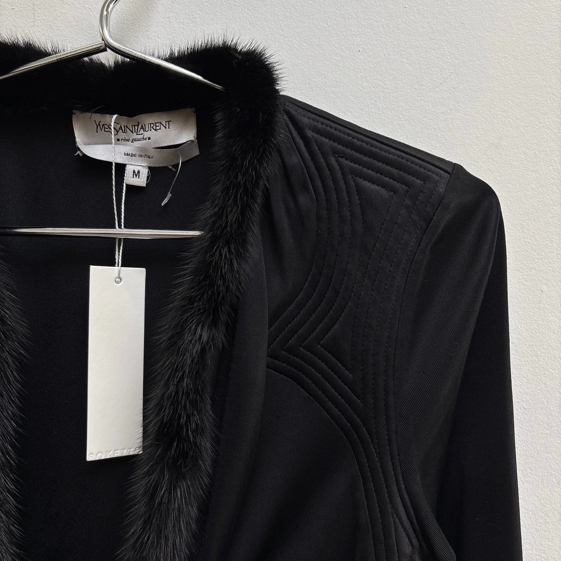 FW04 Yves Saint Laurent by Tom Ford Fur Trim Cardigan - Image 4