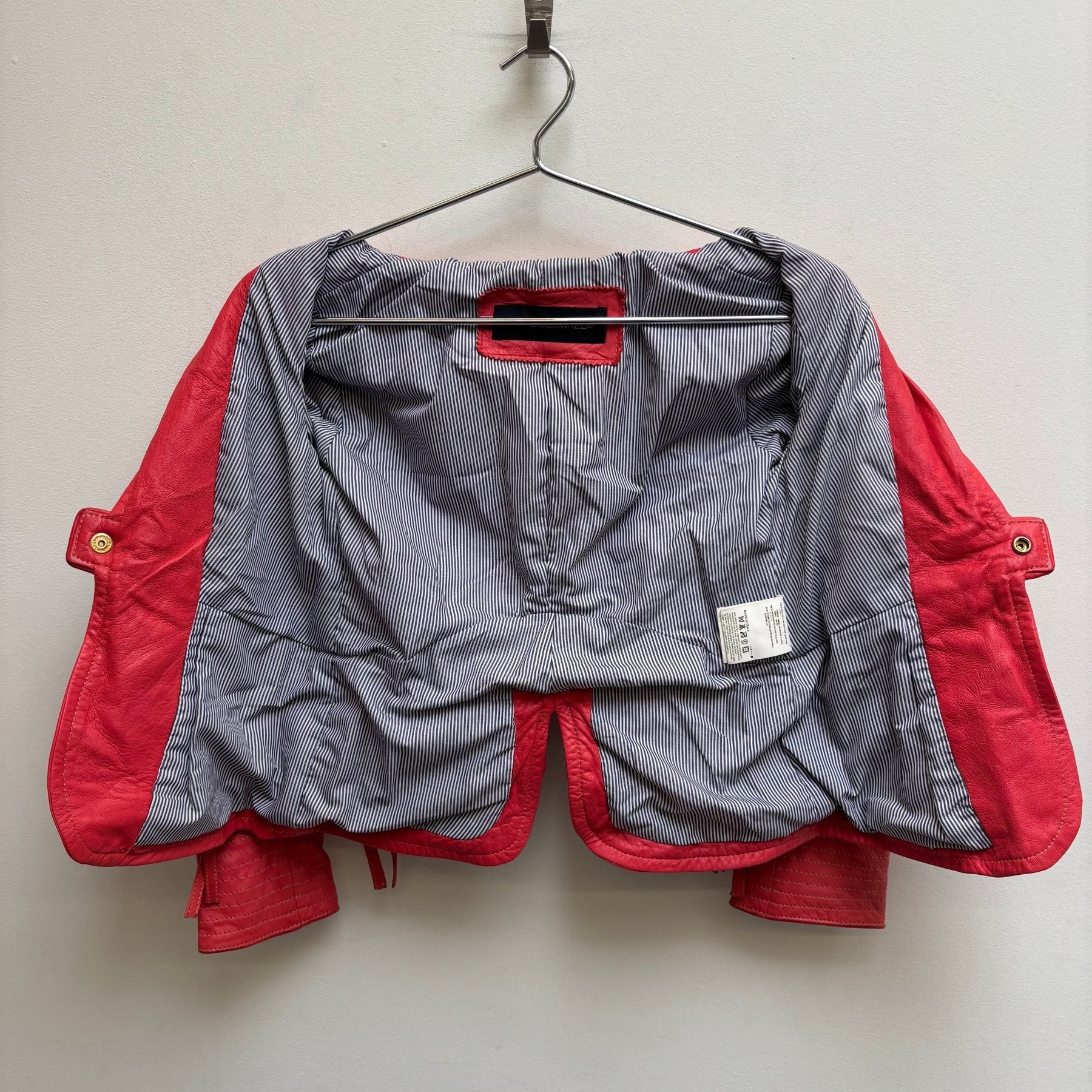 FW05 Dsquared2 Leather Blazer Biker Jacket - Image 10