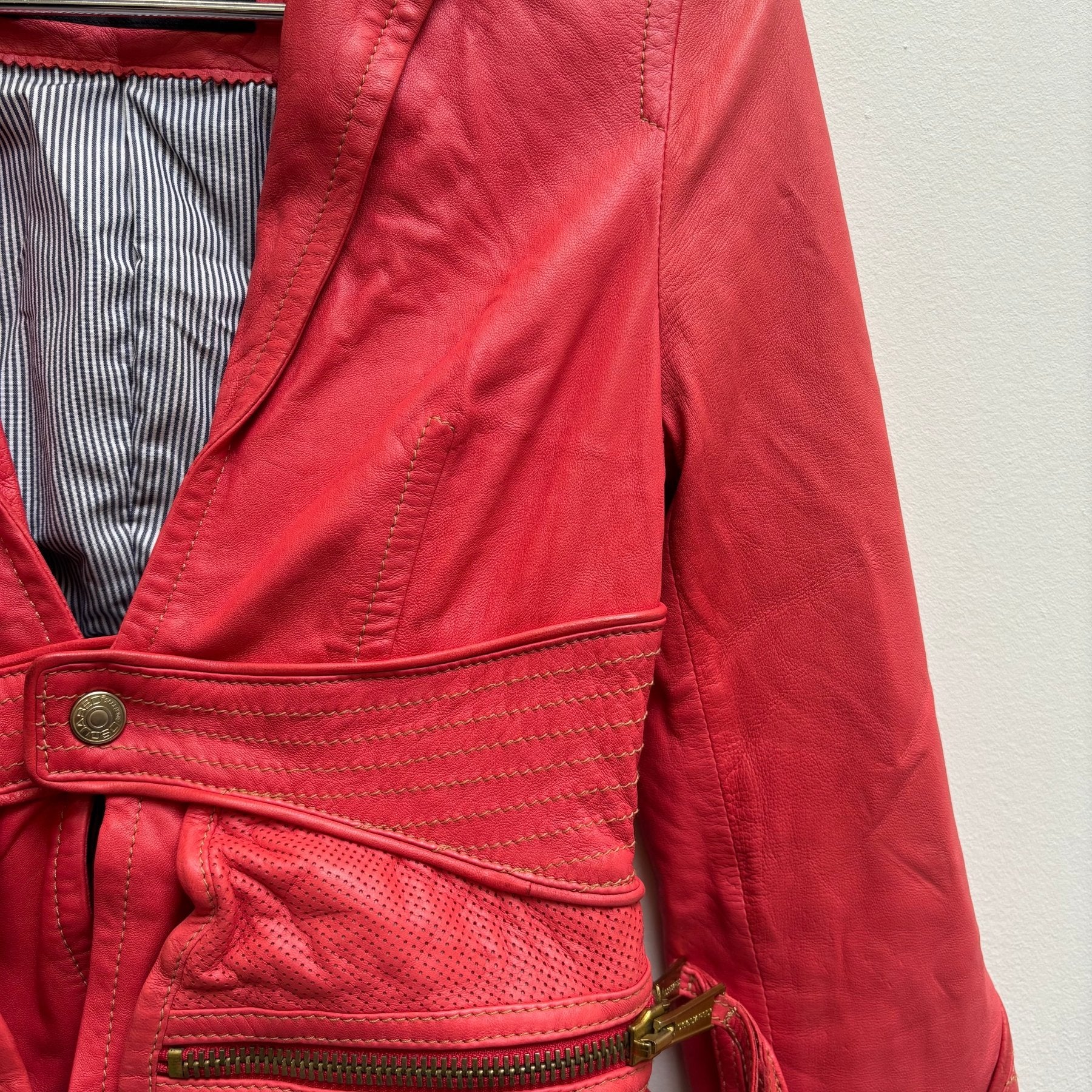 FW05 Dsquared2 Leather Blazer Biker Jacket - Image 3