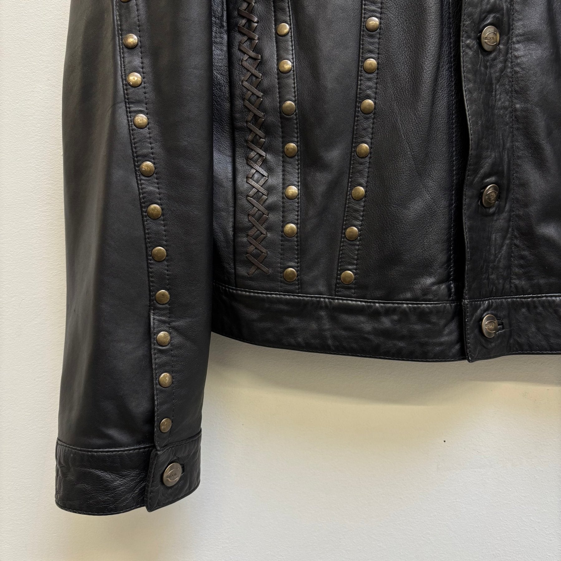FW05 Roberto Cavalli Studded Leather Jacket - Image 6