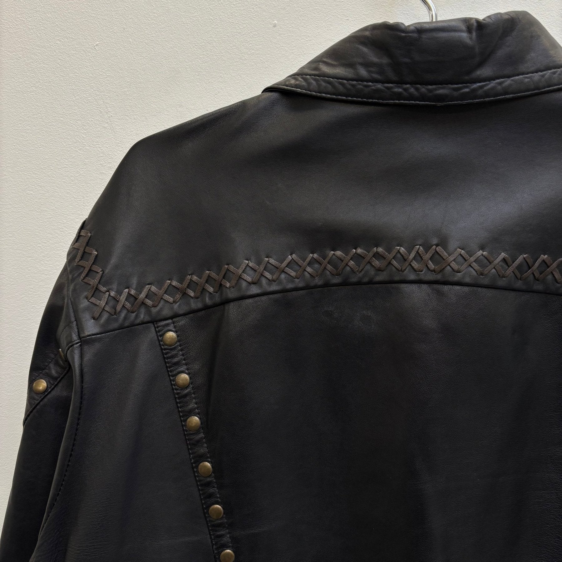 FW05 Roberto Cavalli Studded Leather Jacket - Image 8