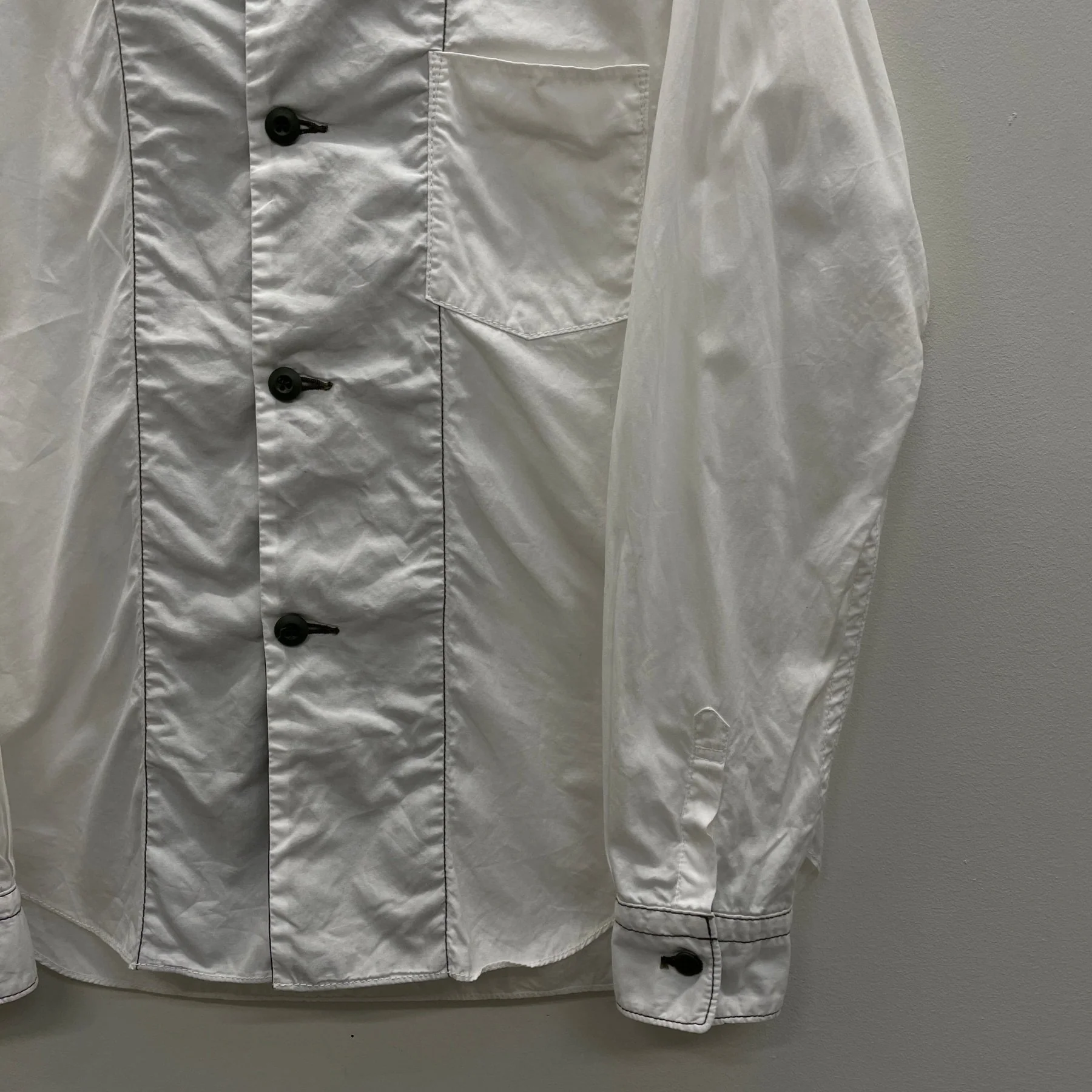 FW07 Comme Des Garçons Homme Panelled Dress Shirt - Image 4