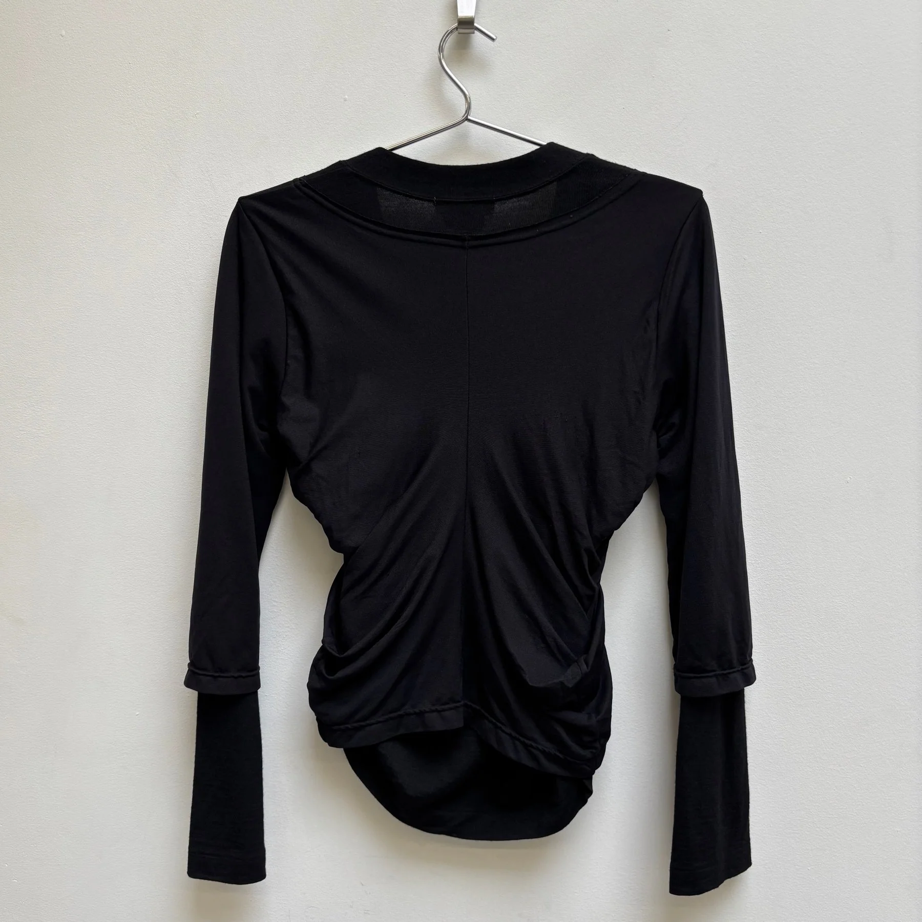 FW07 Comme Des Garçons Layered Side Gather Cardigan - Image 2