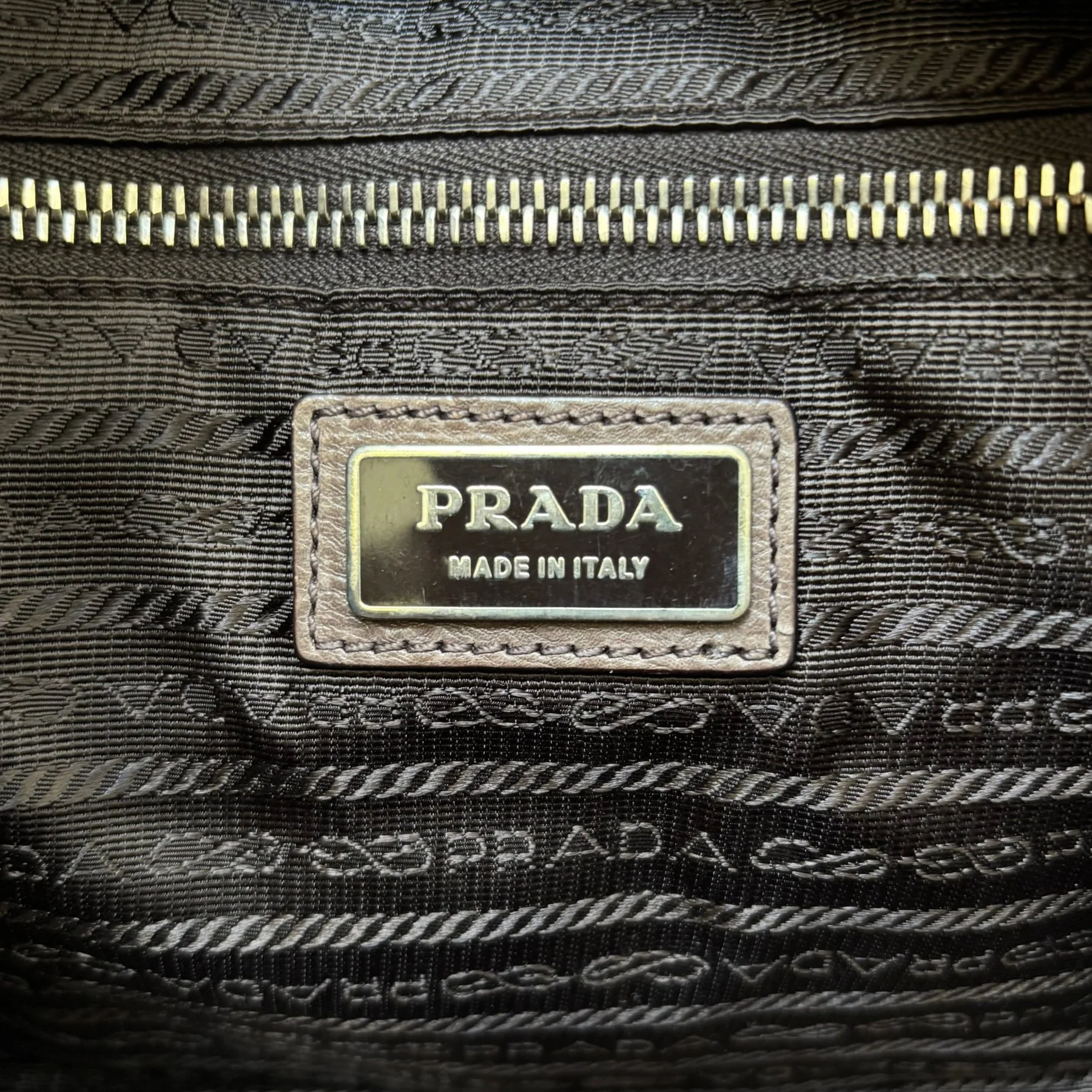 FW07 Prada Glace Ombré Calf Leather Zipper Satchel Bag - Image 15