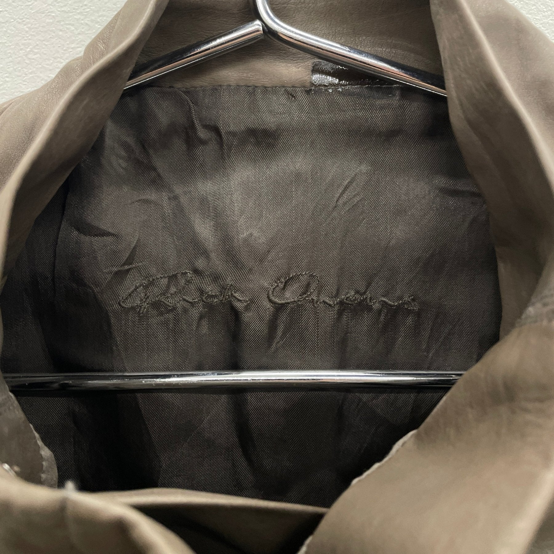 FW06 Rick Owens “DUSTOLATOR” Asymmetrical High Neck Jacket - Image 10