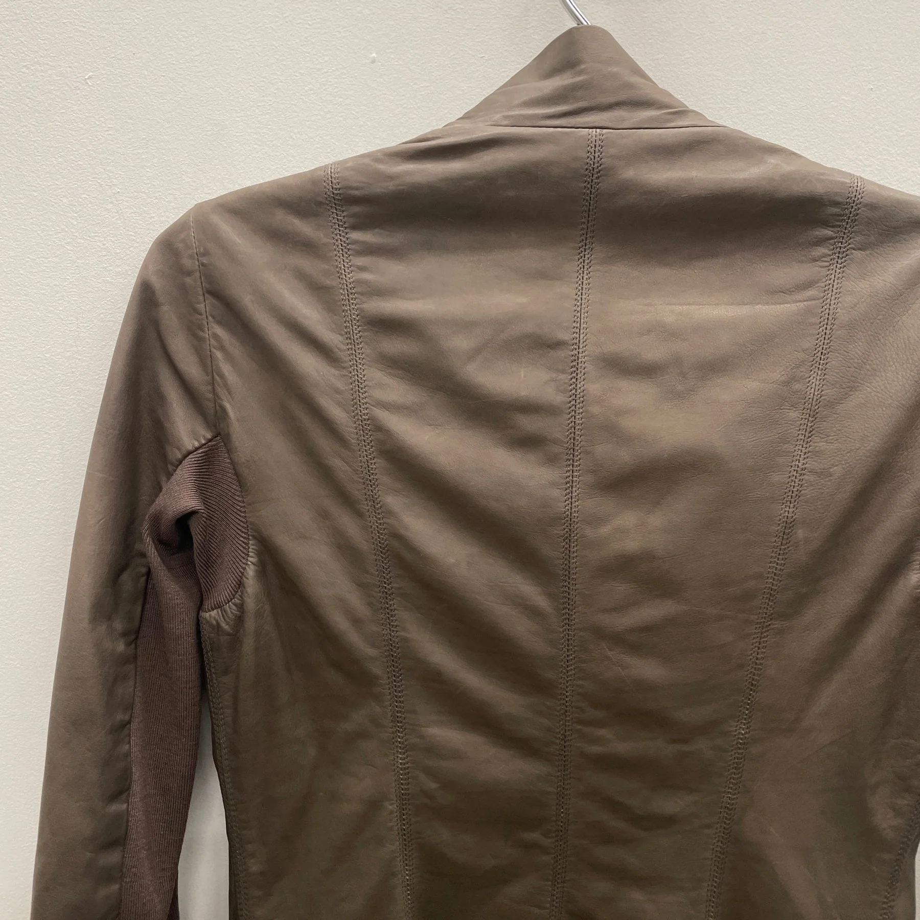 FW06 Rick Owens “DUSTOLATOR” Asymmetrical High Neck Jacket - Image 8