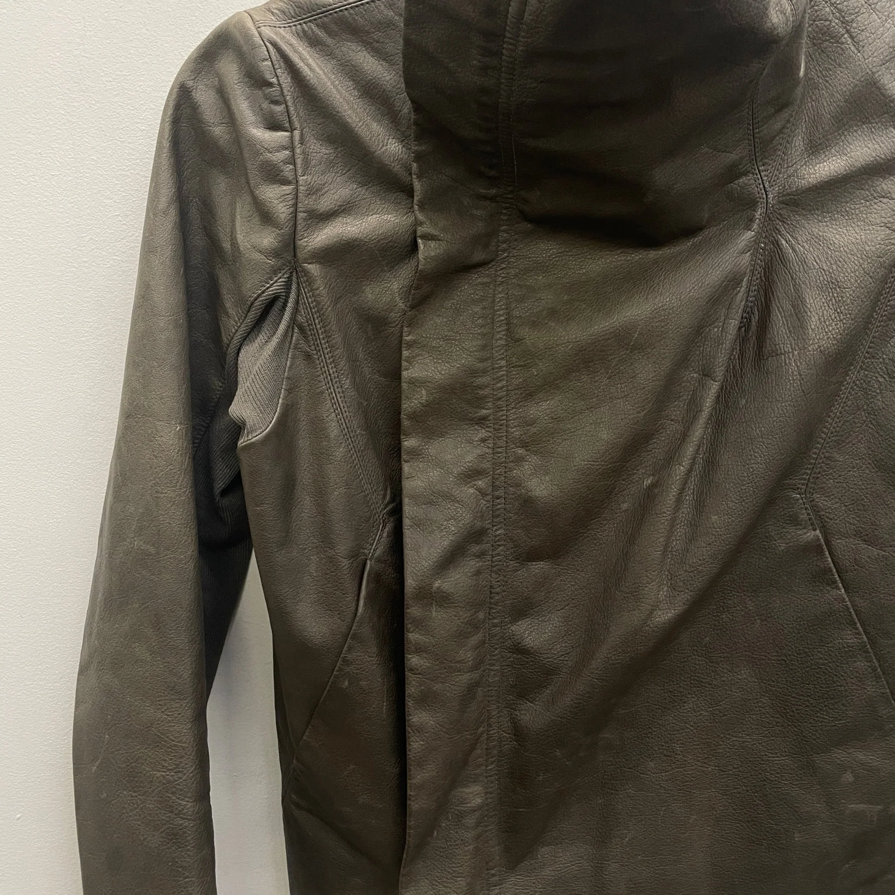 FW07 Rick Owens “EXPLODER” Leather Jacket - Image 5
