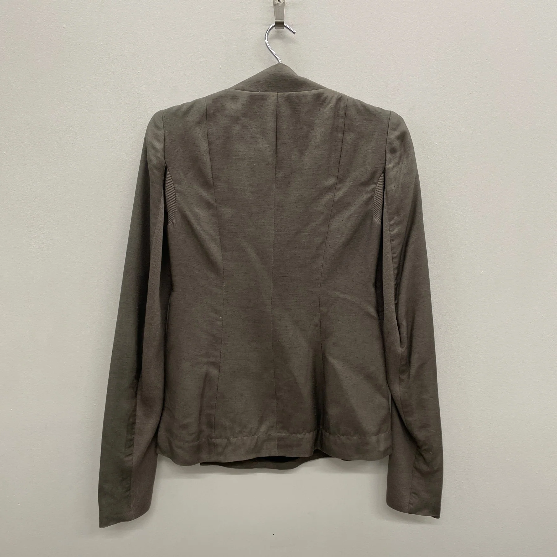 FW06 Rick Owens “DUSTOLATOR” Frayed High Neck Jacket - Image 2