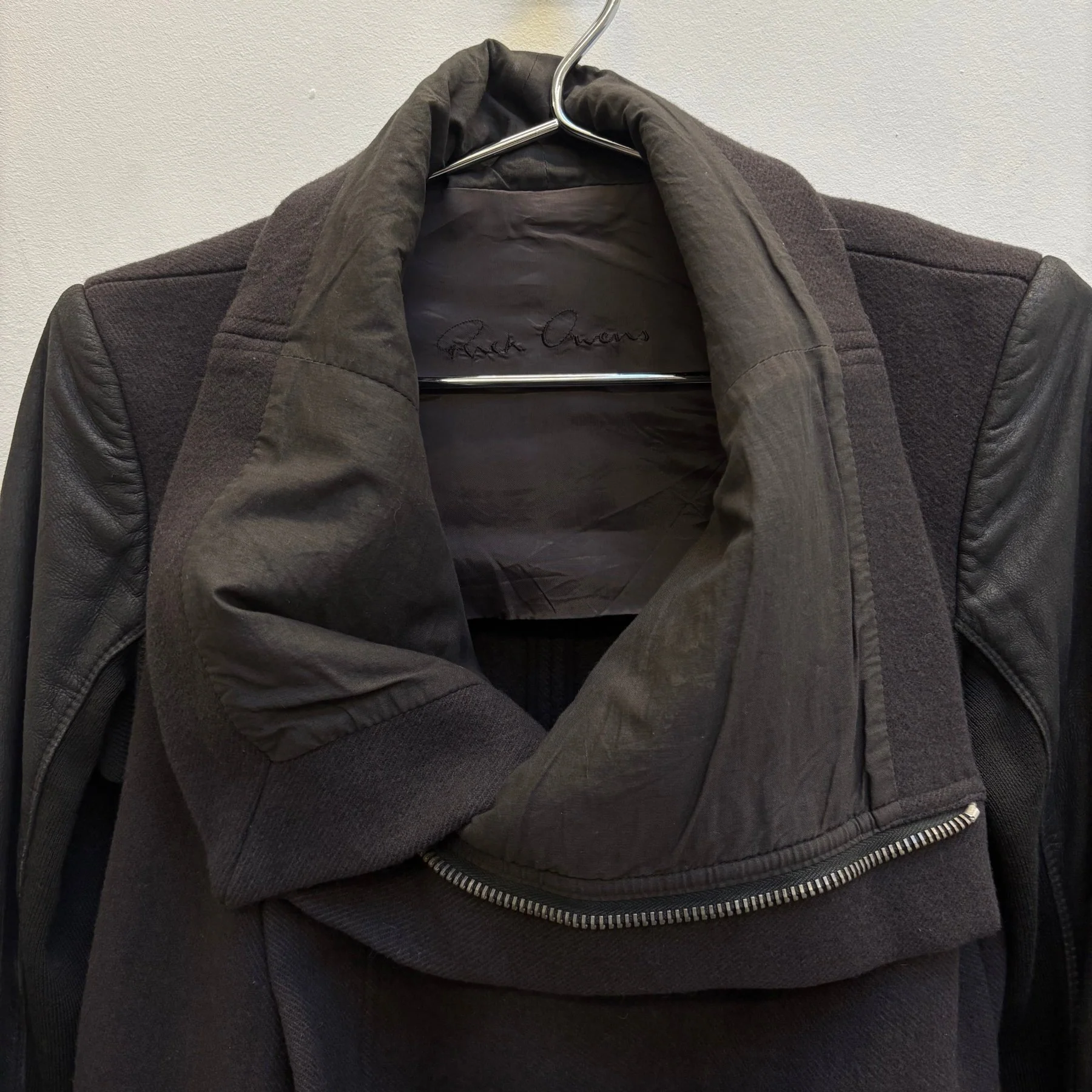 FW07 Rick Owens Funnel Collar Jacket - Image 8
