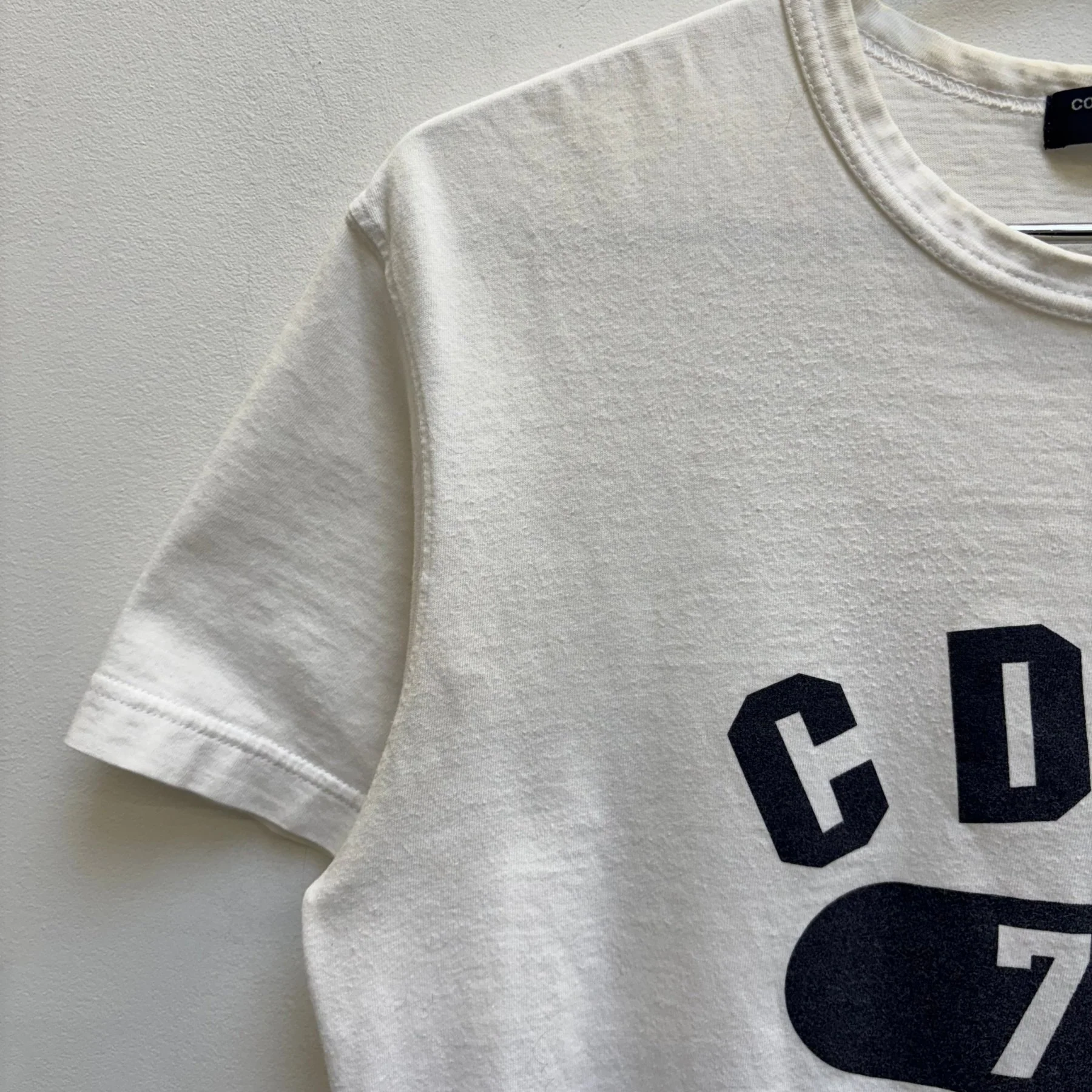 FW08 Comme Des Garçons Homme Athletics Graphic T-Shirt - Image 4