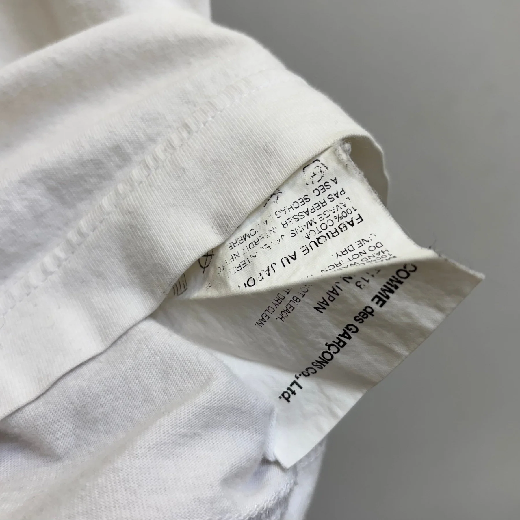 FW08 Comme Des Garçons Homme Athletics Graphic T-Shirt - Image 8
