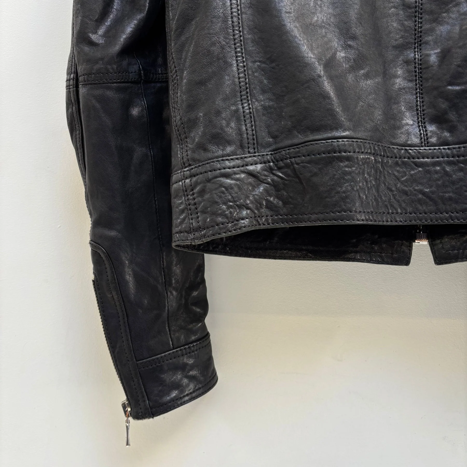 FW08 Dolce & Gabbana Cargo Pocket Leather Jacket - Image 8