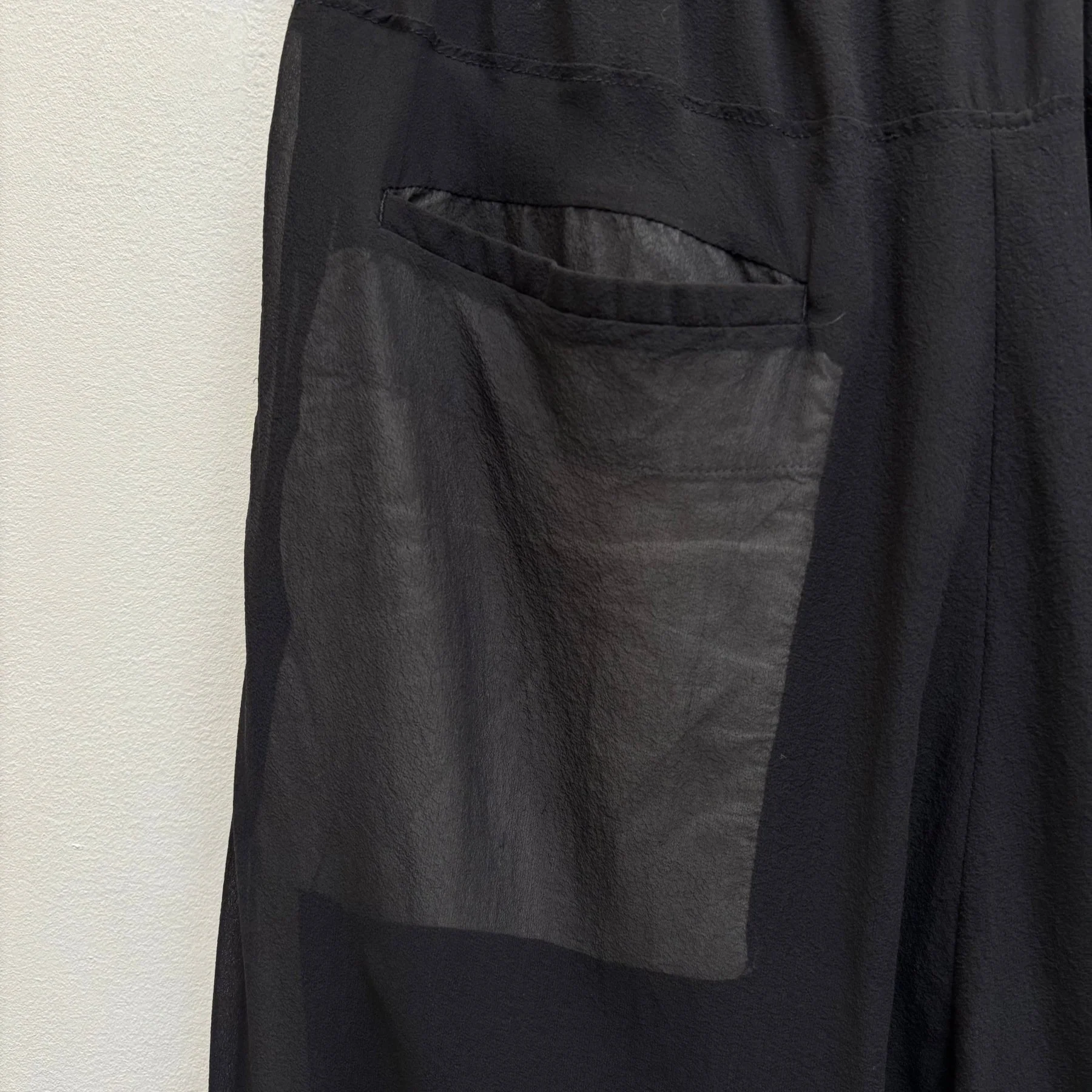 FW09 Rick Owens ‘CRUST’ Drop Crotch Silk Shorts - Image 11