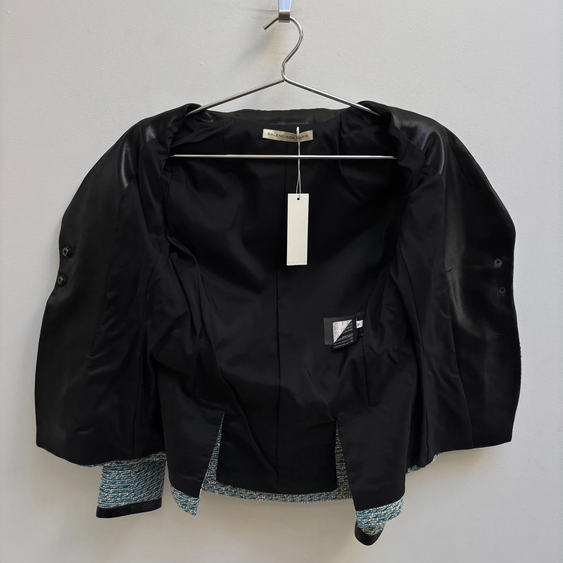 FW10 Balenciaga By Nicolas Ghesquiere Tweed Blazer - Image 9