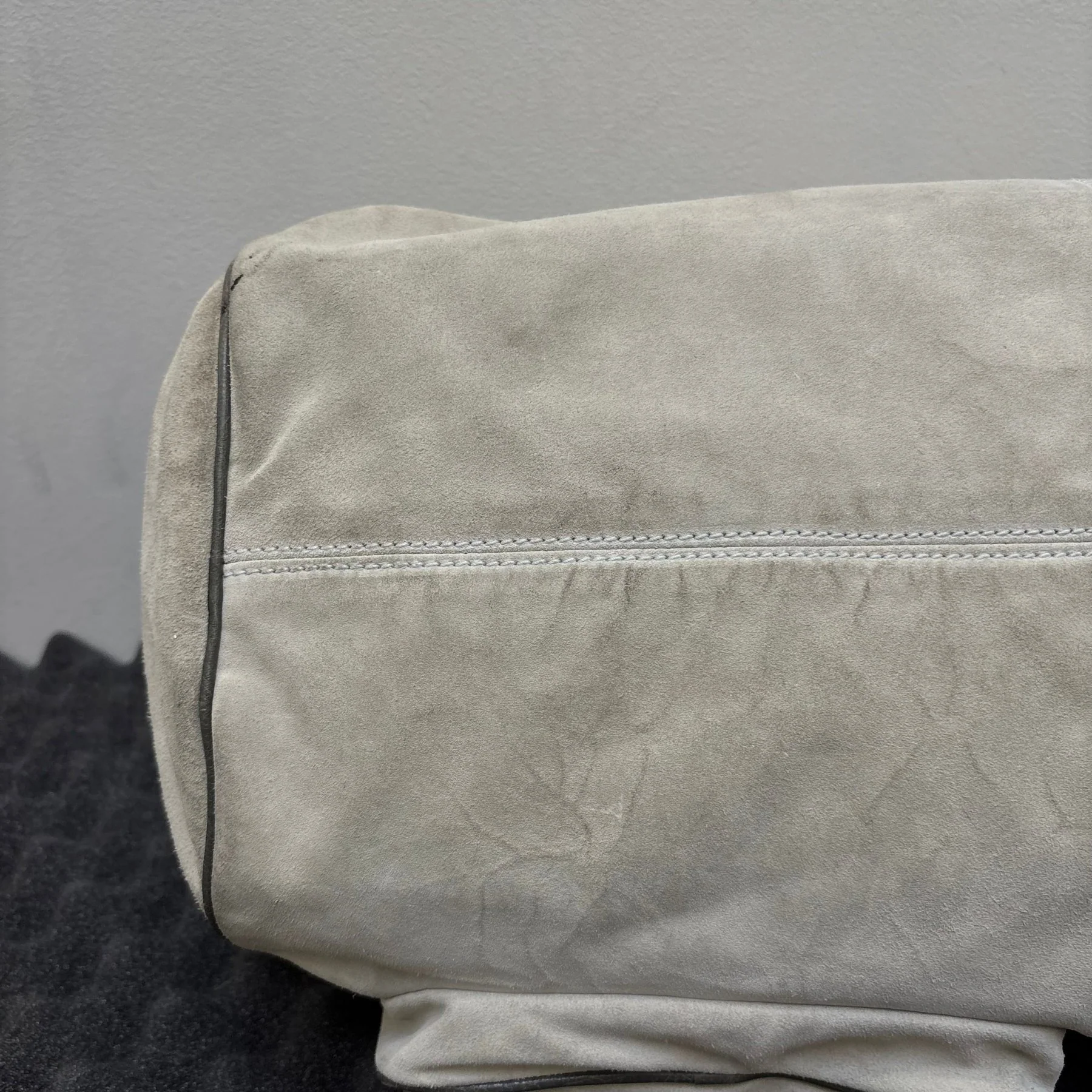 FW14 Balenciaga Suede Dual Pocket Duffle Bag - Image 16