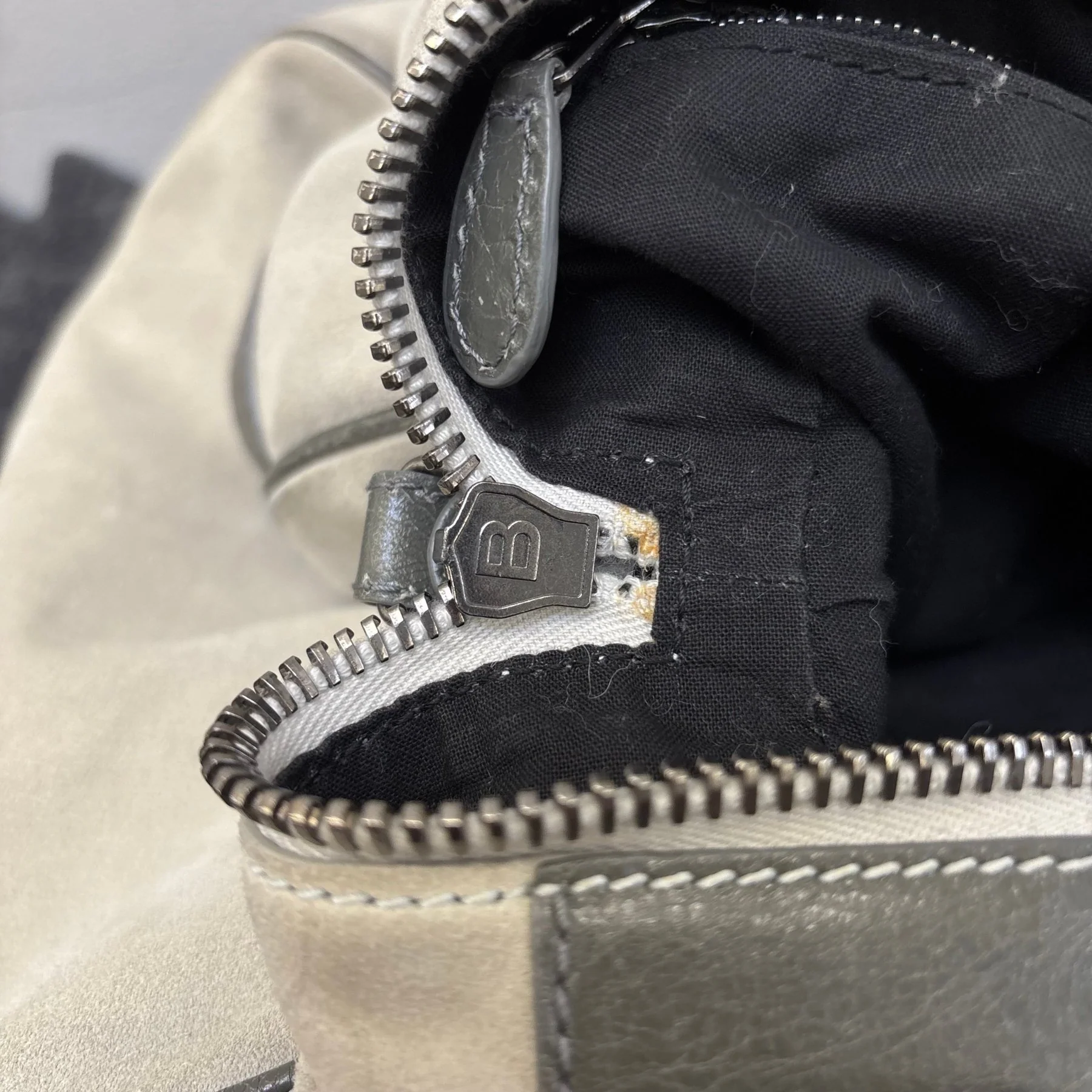 FW14 Balenciaga Suede Dual Pocket Duffle Bag - Image 21