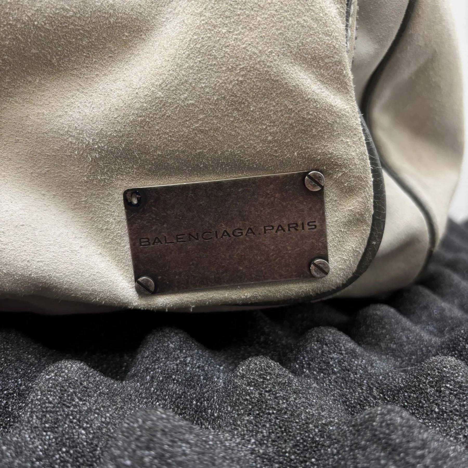 FW14 Balenciaga Suede Dual Pocket Duffle Bag - Image 5