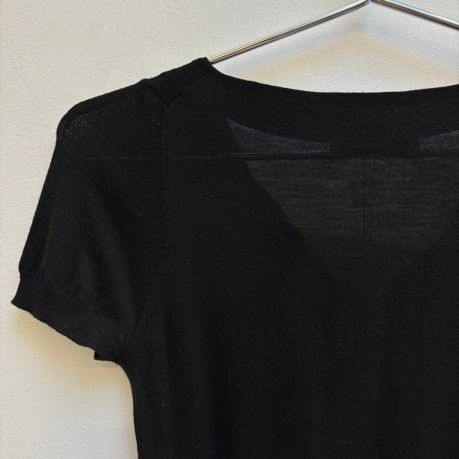 FW10 Prada Deep V Wool T-Shirt - Image 6