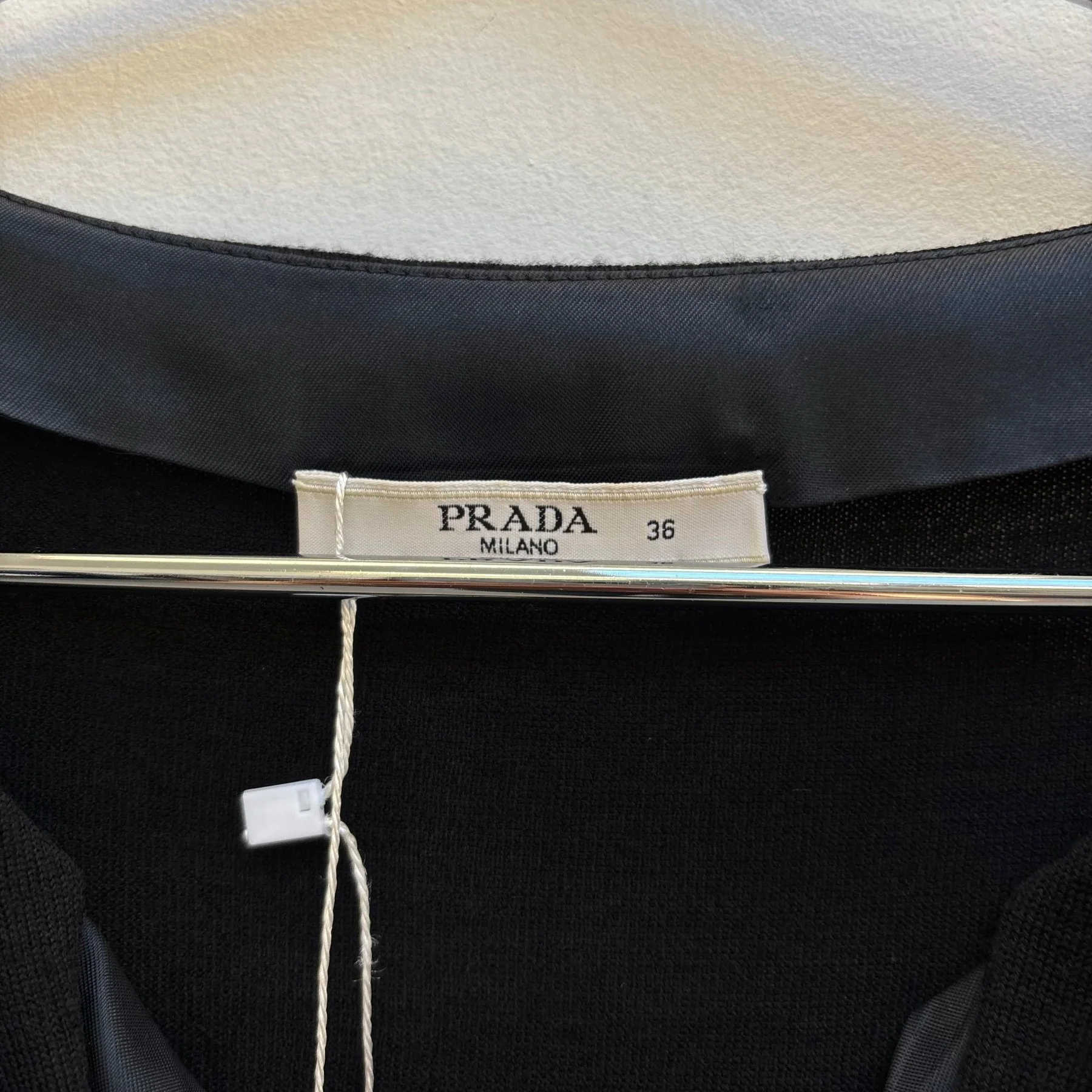 FW10 Prada Deep V Wool T-Shirt - Image 7