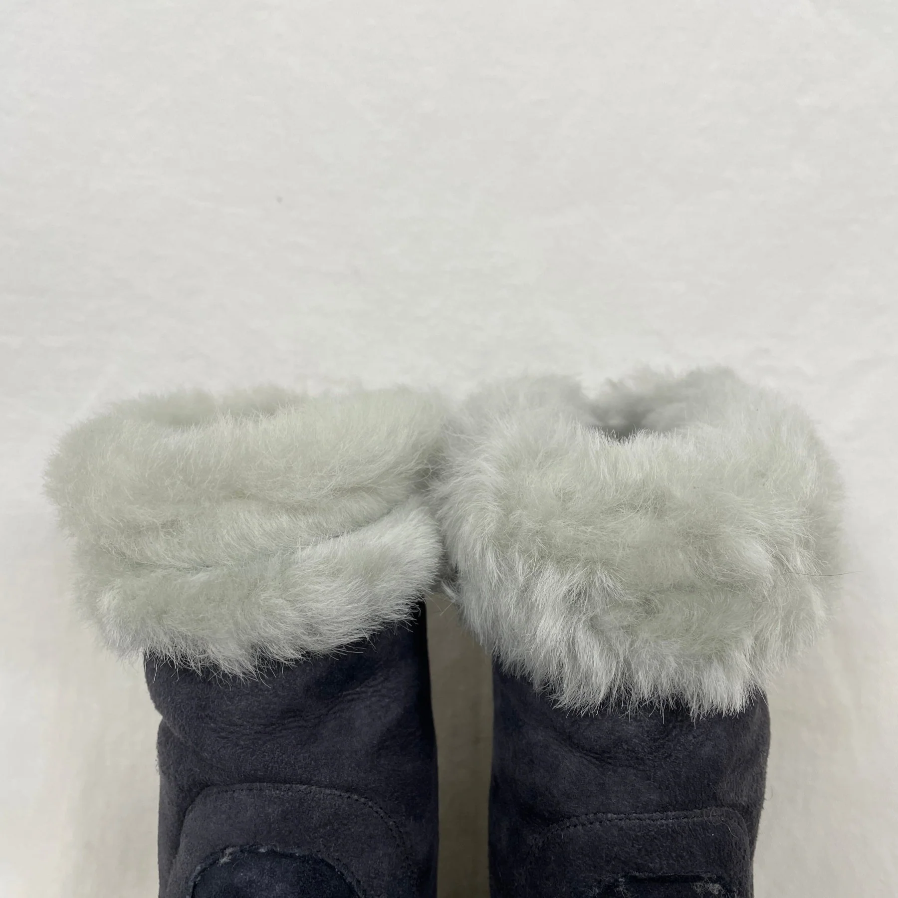 FW10 Rick Owens "Gleam" Fur Lined Wedge Boots - Image 6