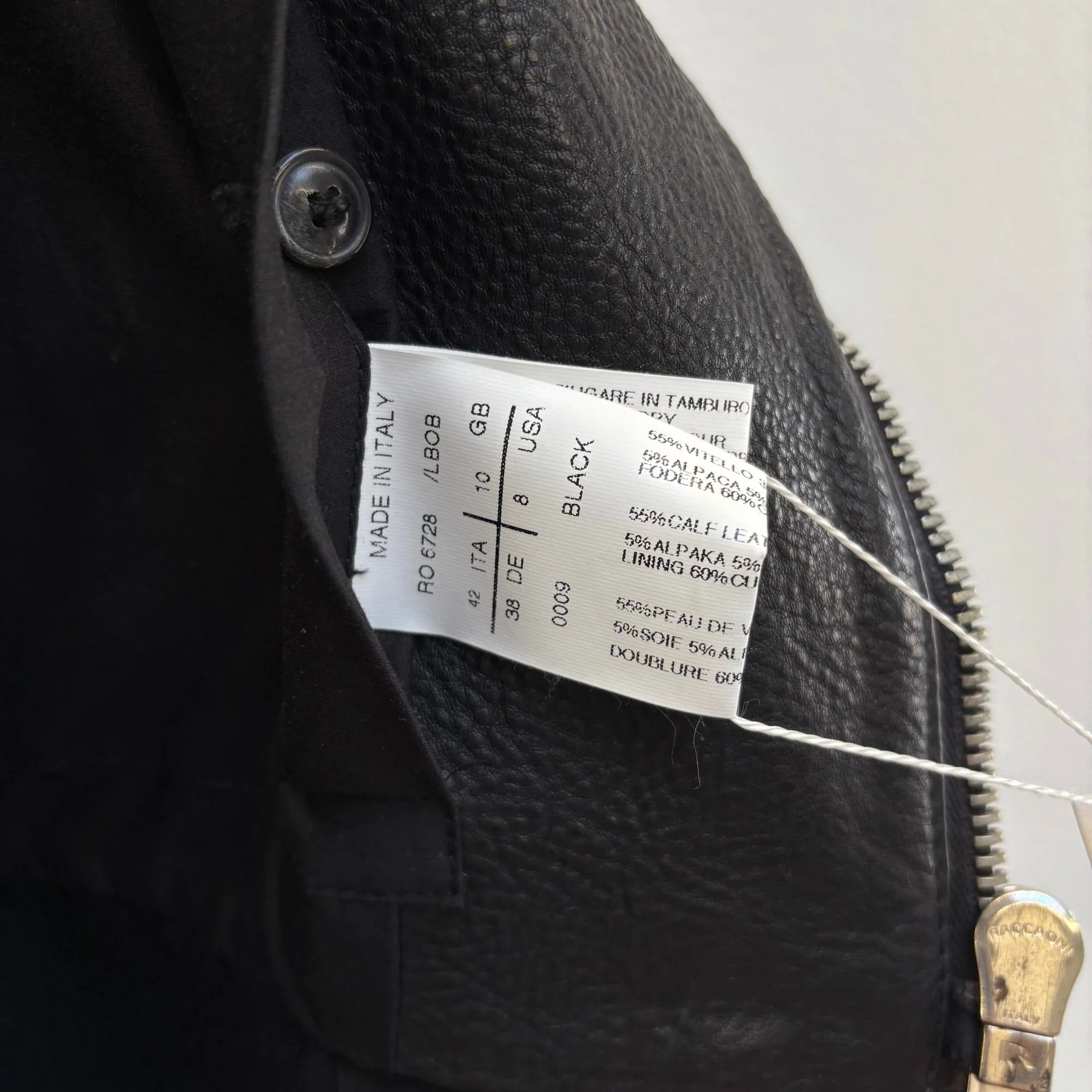 FW10 Rick Owens ‘GLEAM’ Long Leather Wool Jacket - Image 15