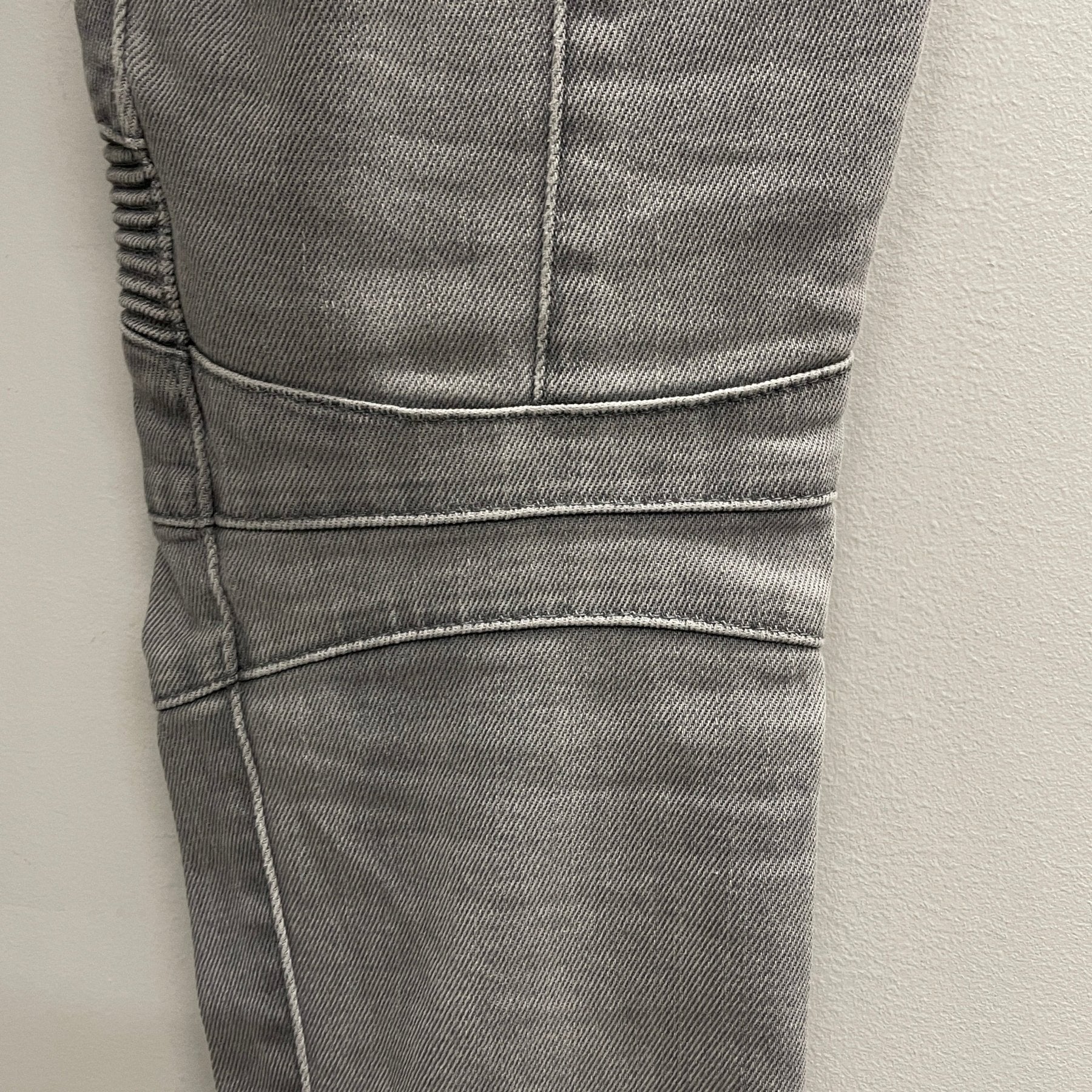 FW11 Balmain by Christophe Dercarnin Lightwash Biker Jeans - Image 7
