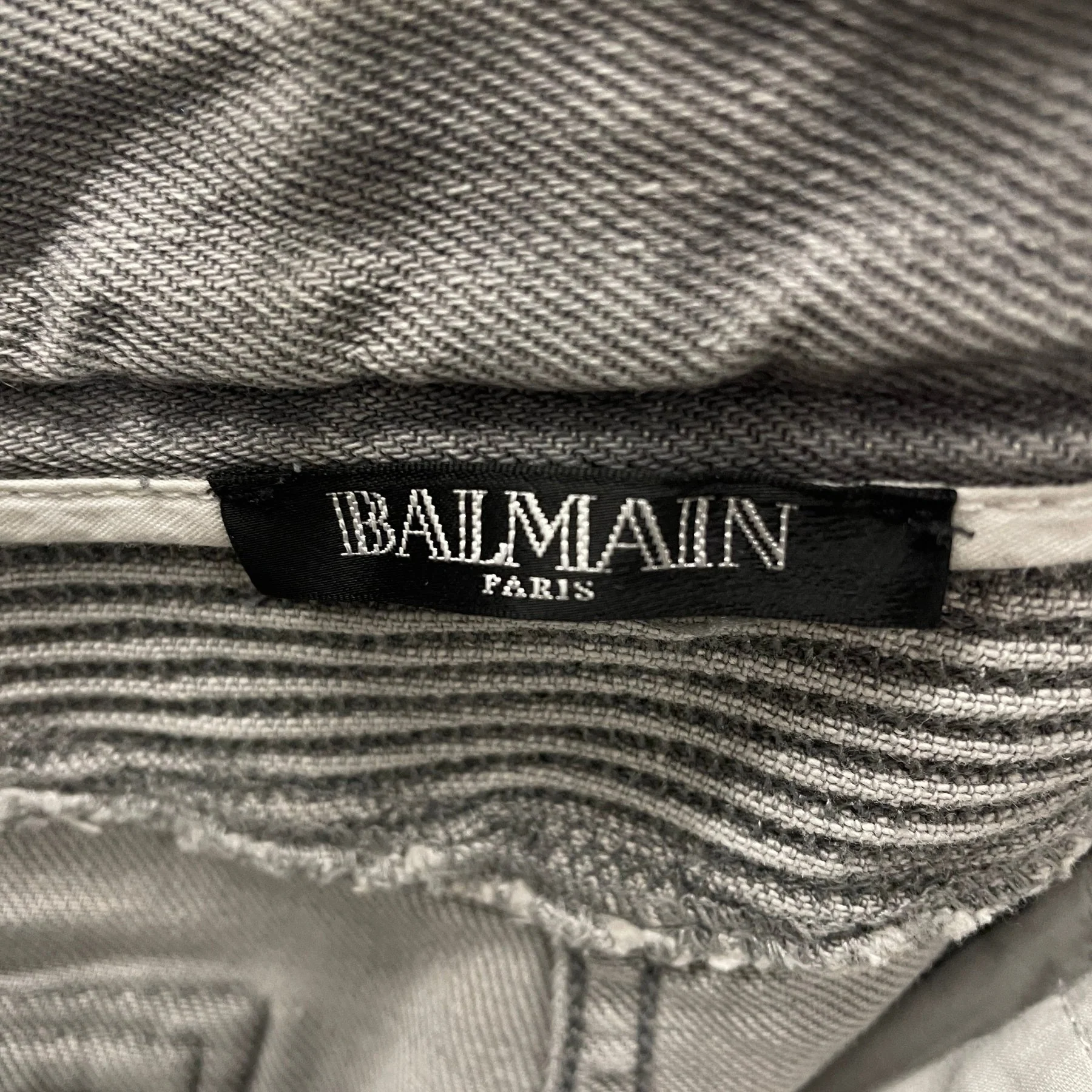 FW11 Balmain by Christophe Dercarnin Lightwash Biker Jeans - Image 8