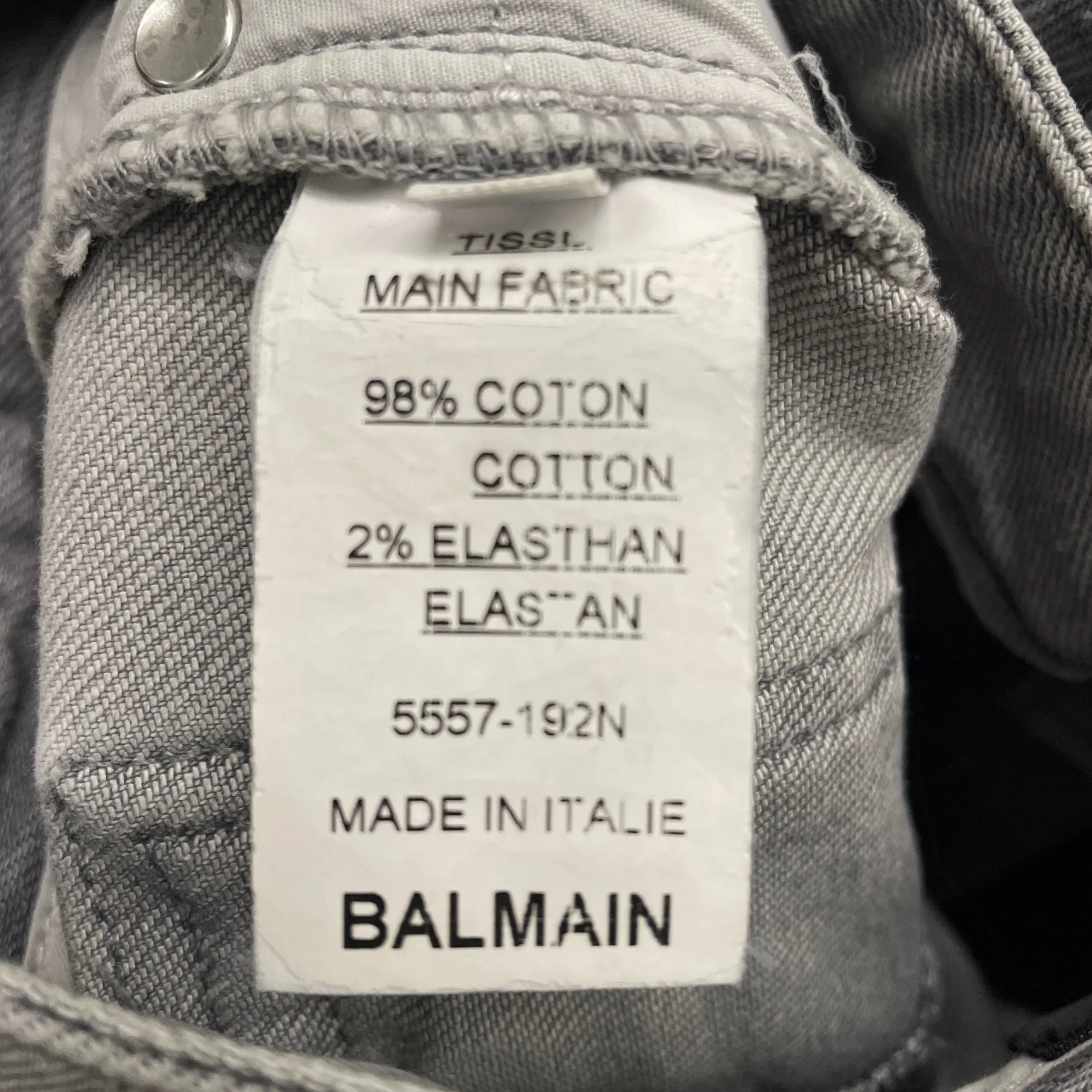 FW11 Balmain by Christophe Dercarnin Lightwash Biker Jeans - Image 9