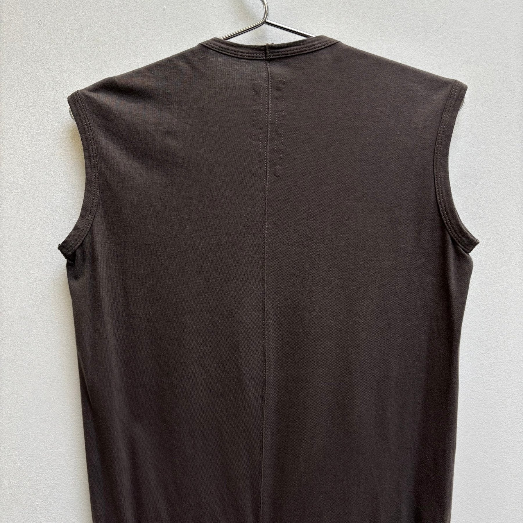 FW11 RICK OWENS “LIMO” LEATHER PATCH DRESS - Image 10