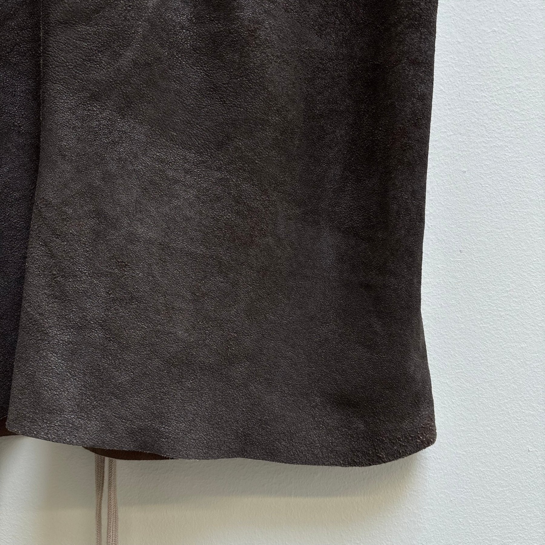 FW11 RICK OWENS “LIMO” LEATHER PATCH DRESS - Image 14