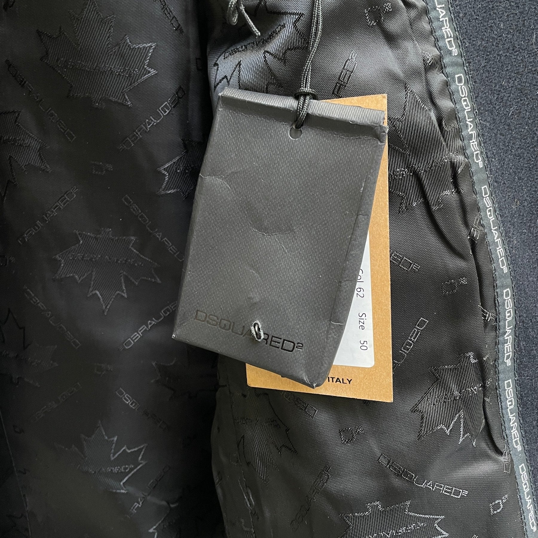 FW13 Dsquared2 Wool-Leather Hybrid Napoleon Jacket - Image 10