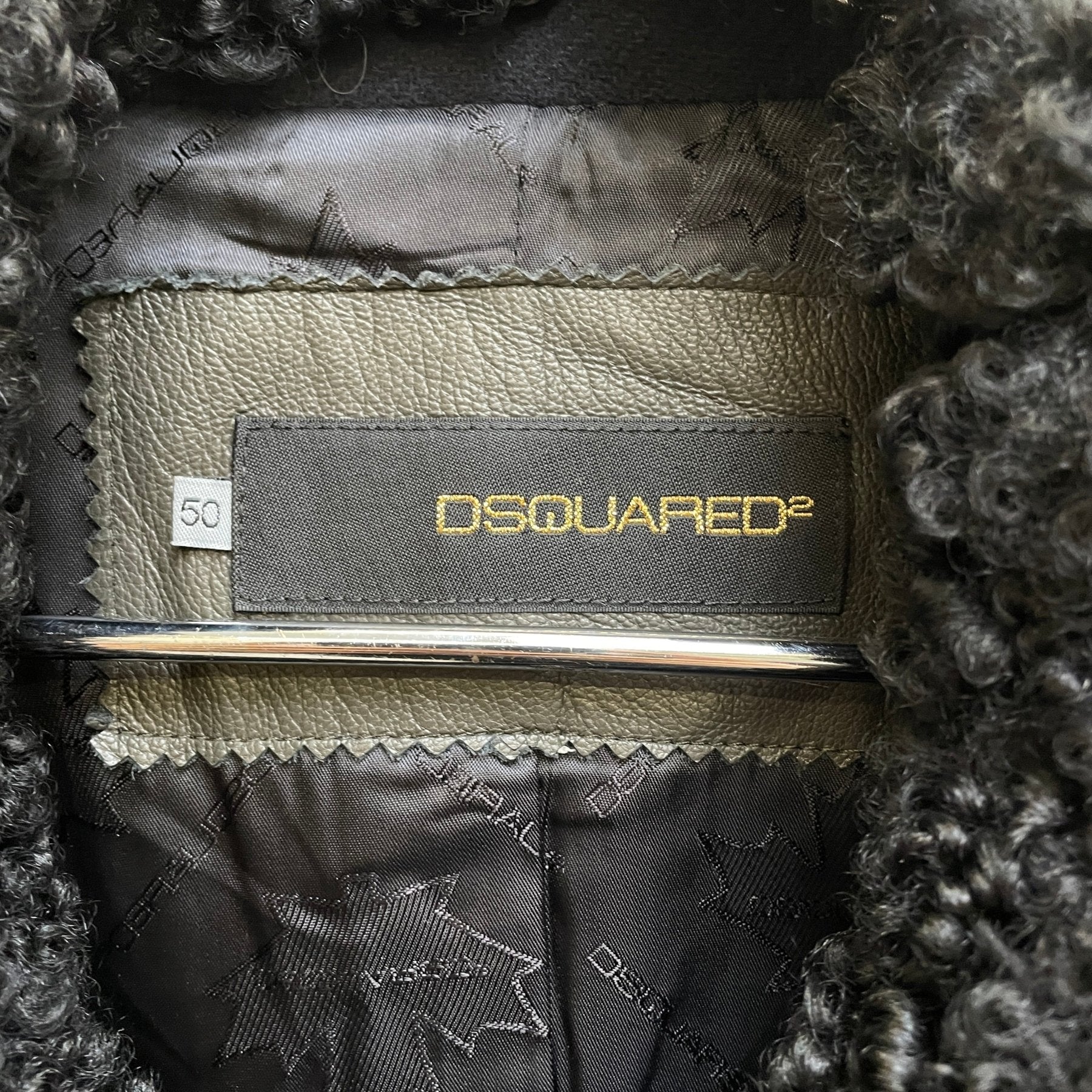 FW13 Dsquared2 Wool-Leather Hybrid Napoleon Jacket - Image 12