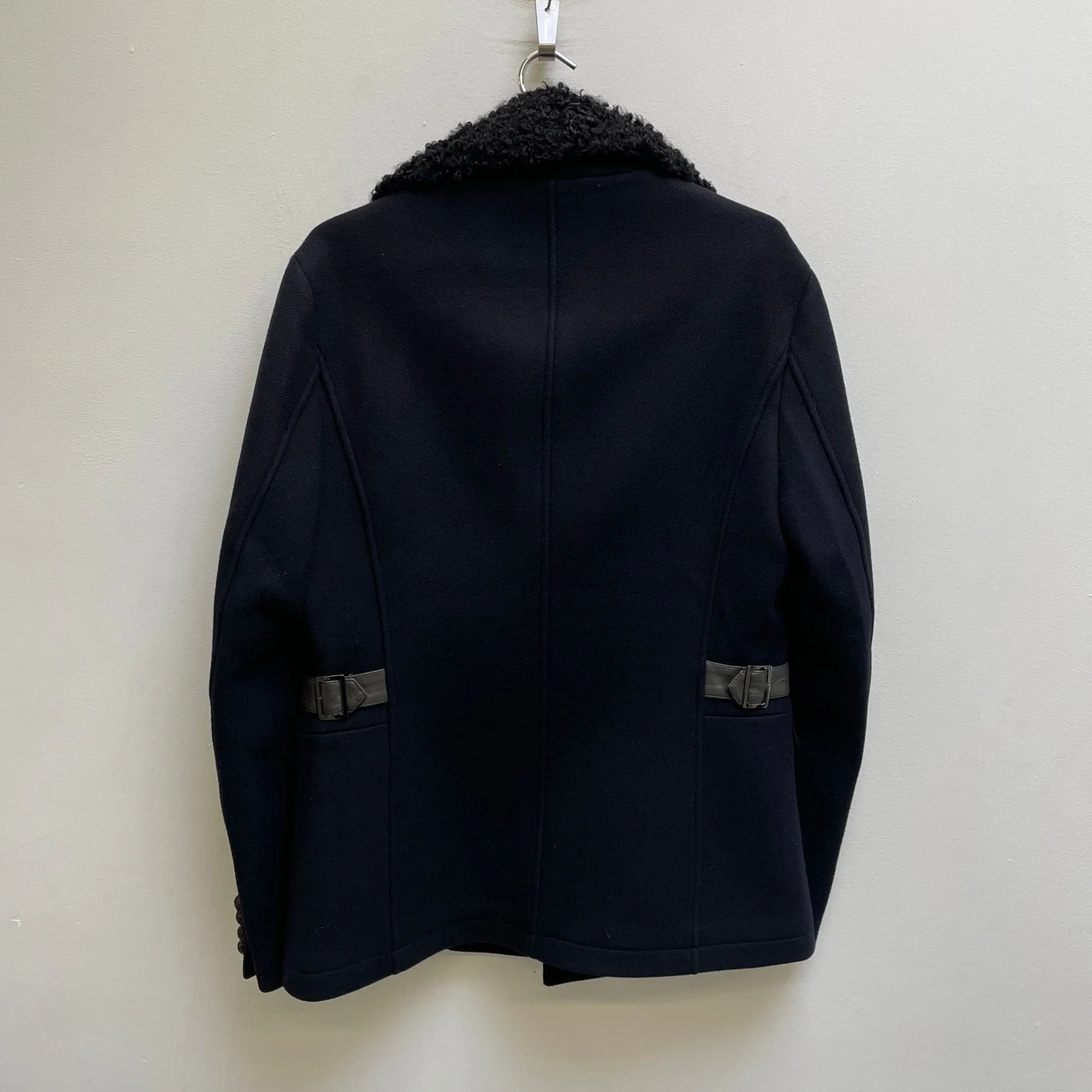 FW13 Dsquared2 Wool-Leather Hybrid Napoleon Jacket - Image 2