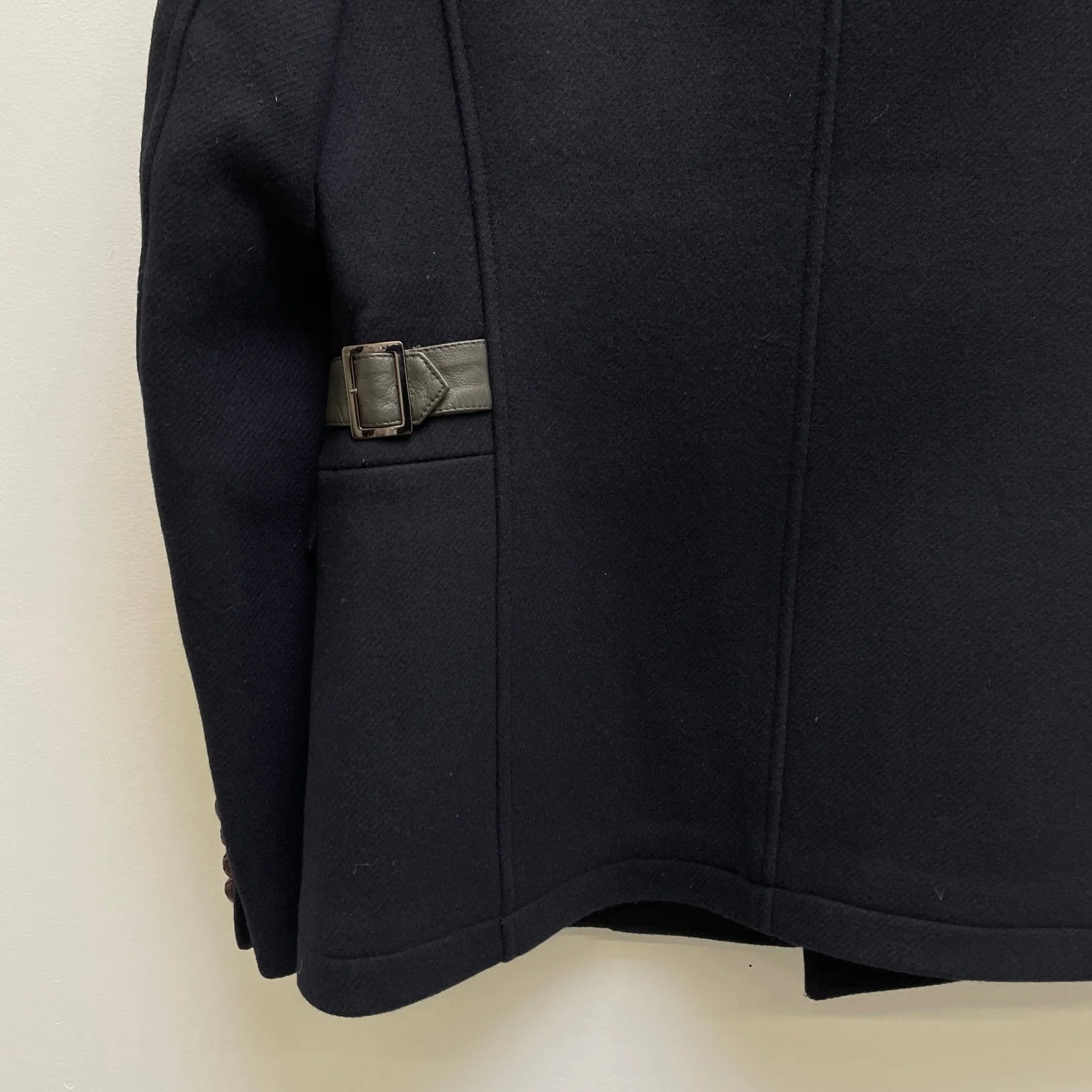 FW13 Dsquared2 Wool-Leather Hybrid Napoleon Jacket - Image 9