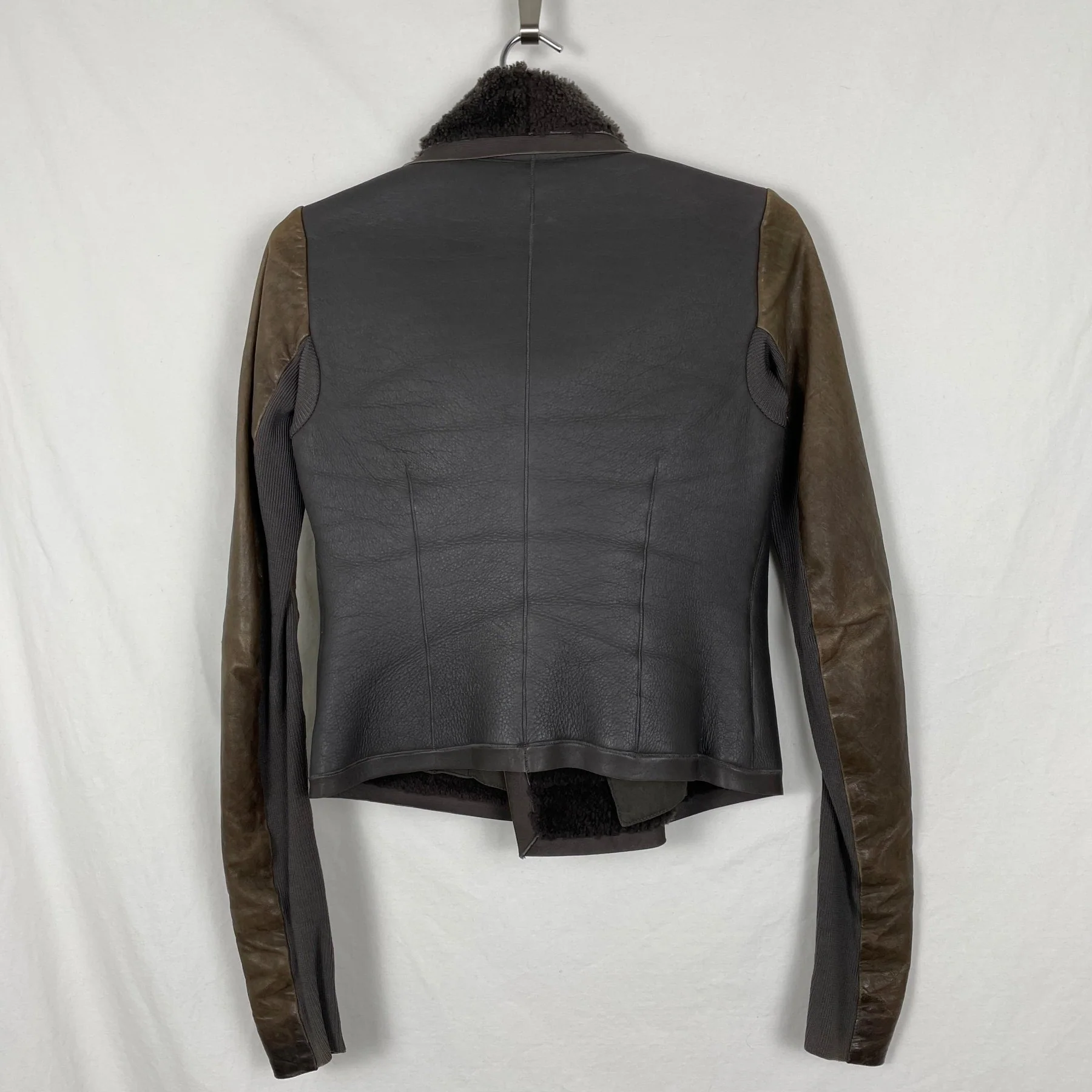 FW13 Rick Owens "Plinth" Biker Leather Jacket - Image 3