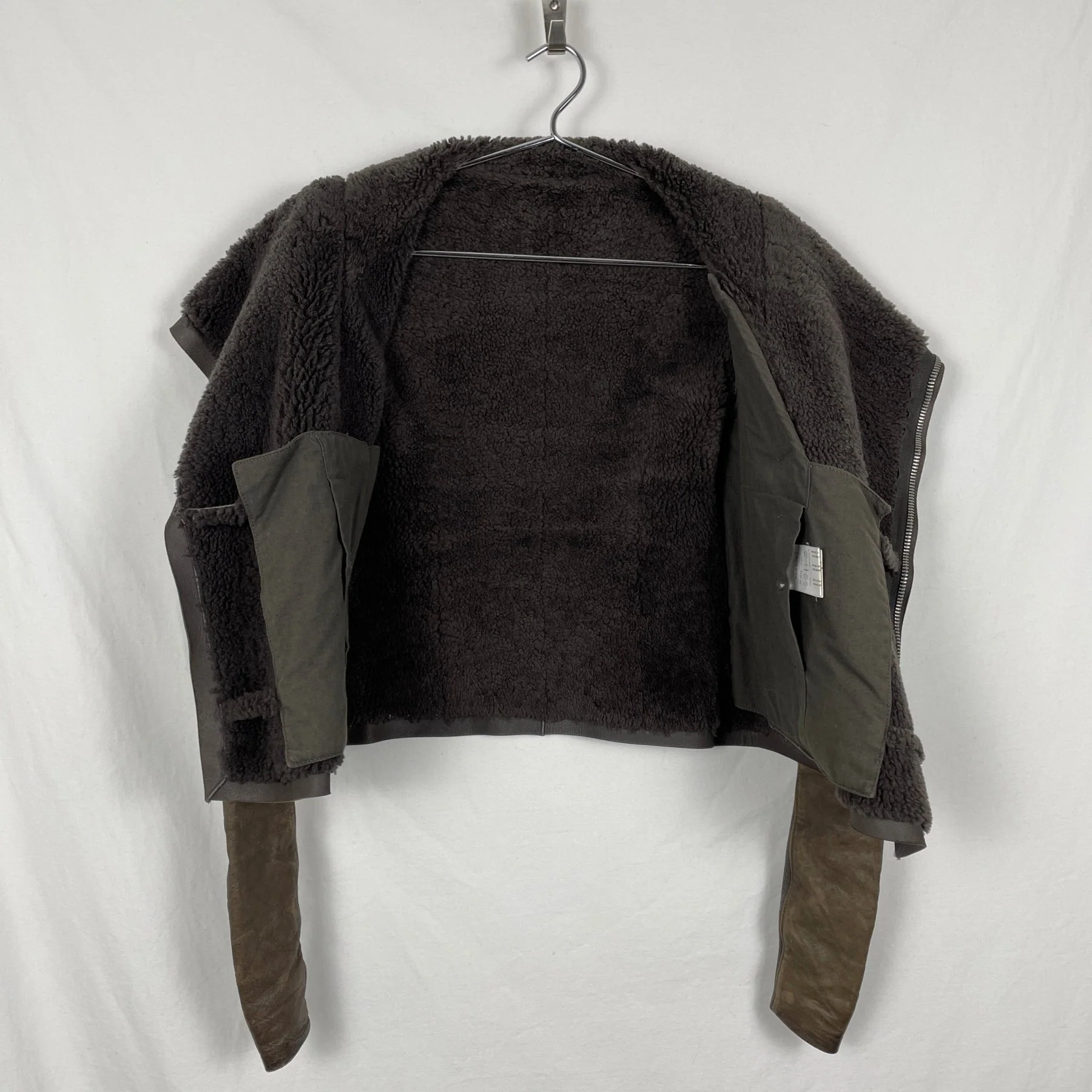 FW13 Rick Owens "Plinth" Biker Leather Jacket - Image 6