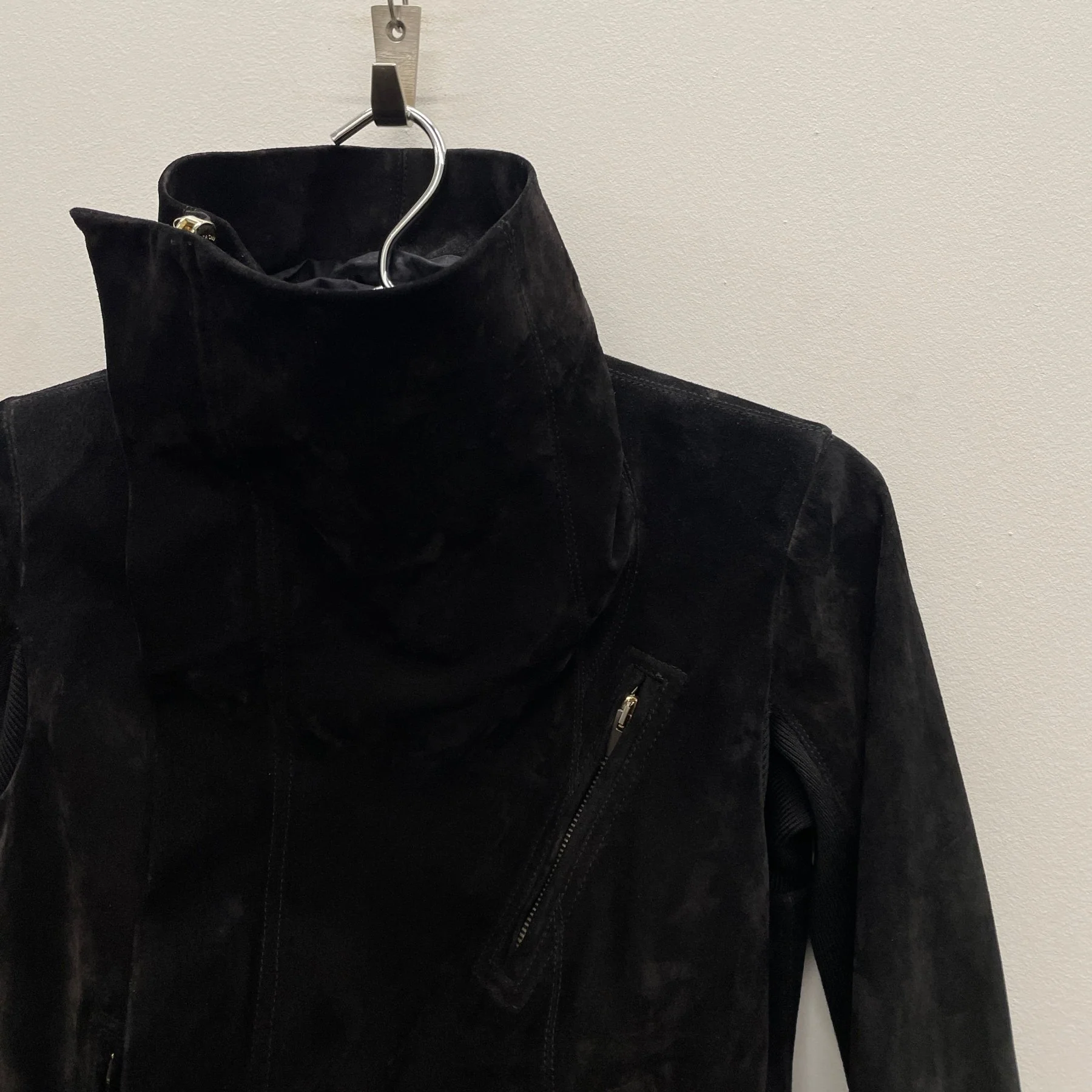FW13 Rick Owens "Plinth" Suede Motorcycle Jacket - Image 7