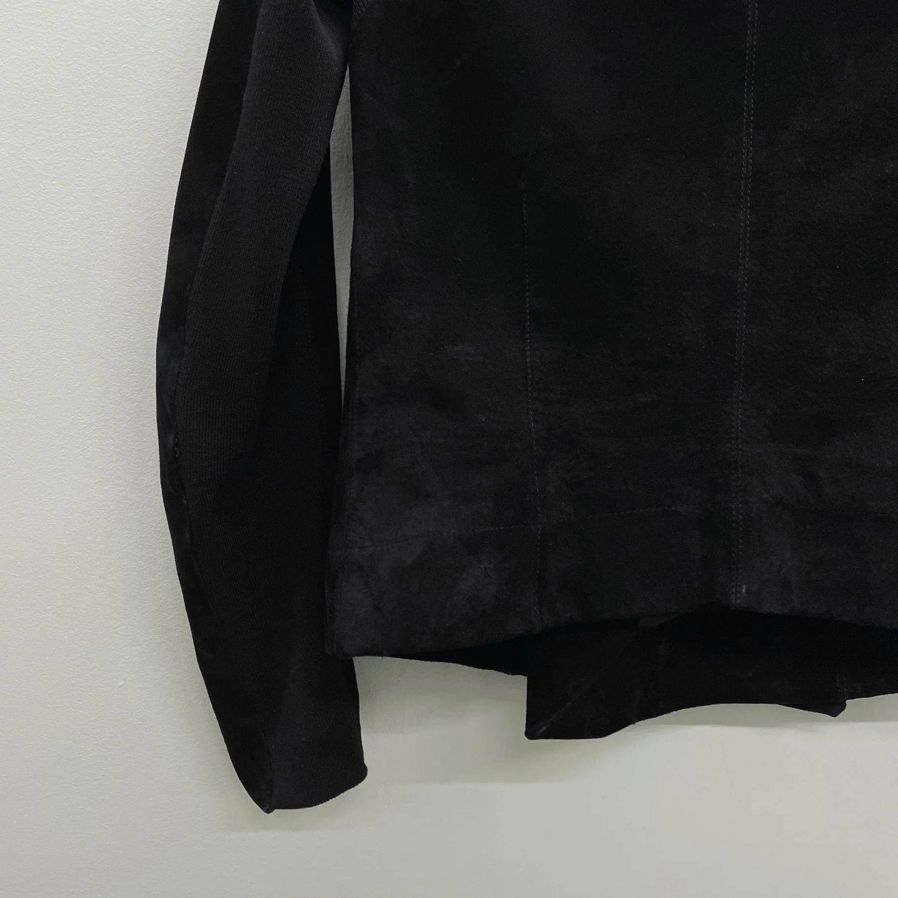 FW13 Rick Owens "Plinth" Suede Motorcycle Jacket - Image 9