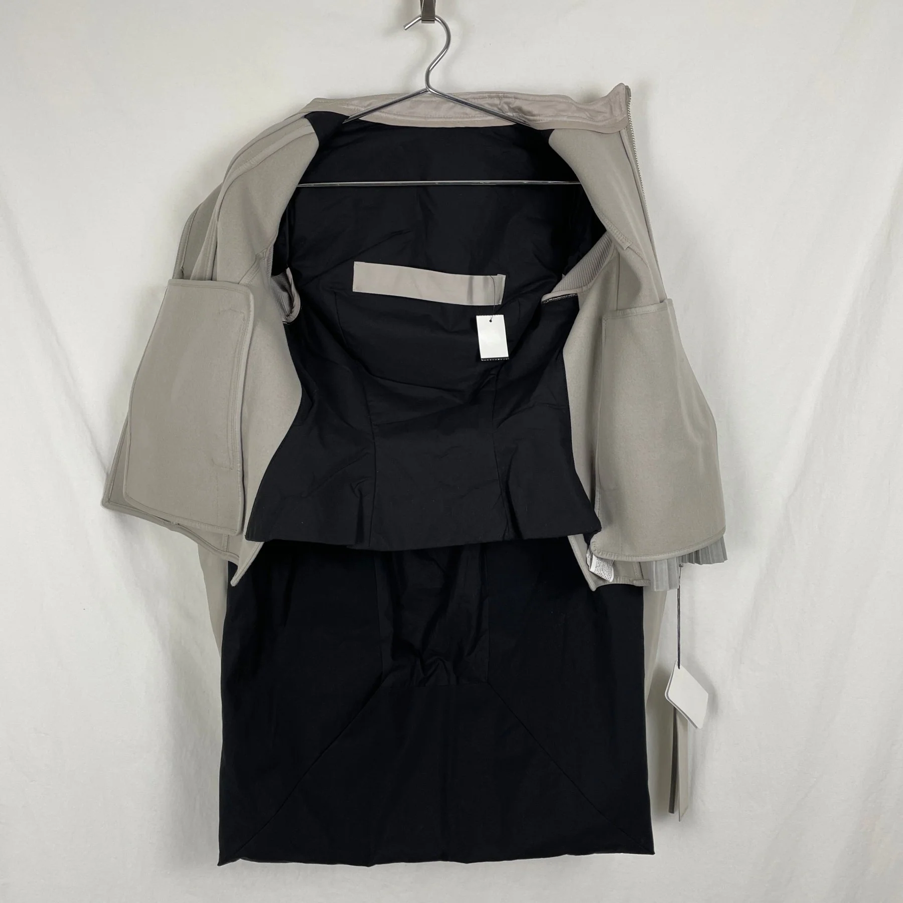 FW14 Rick Owens Split Biker Frilled Jacket - Image 13