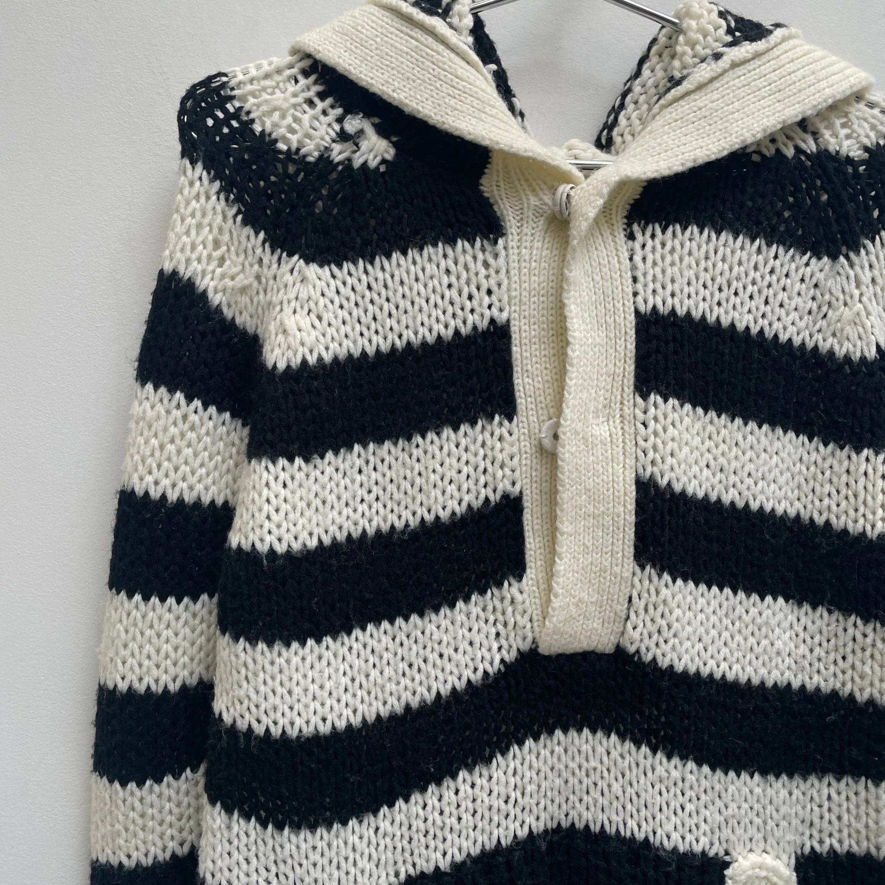 FW14 Saint Laurent by Hedi Slimane Striped Knit Sweater - Image 4
