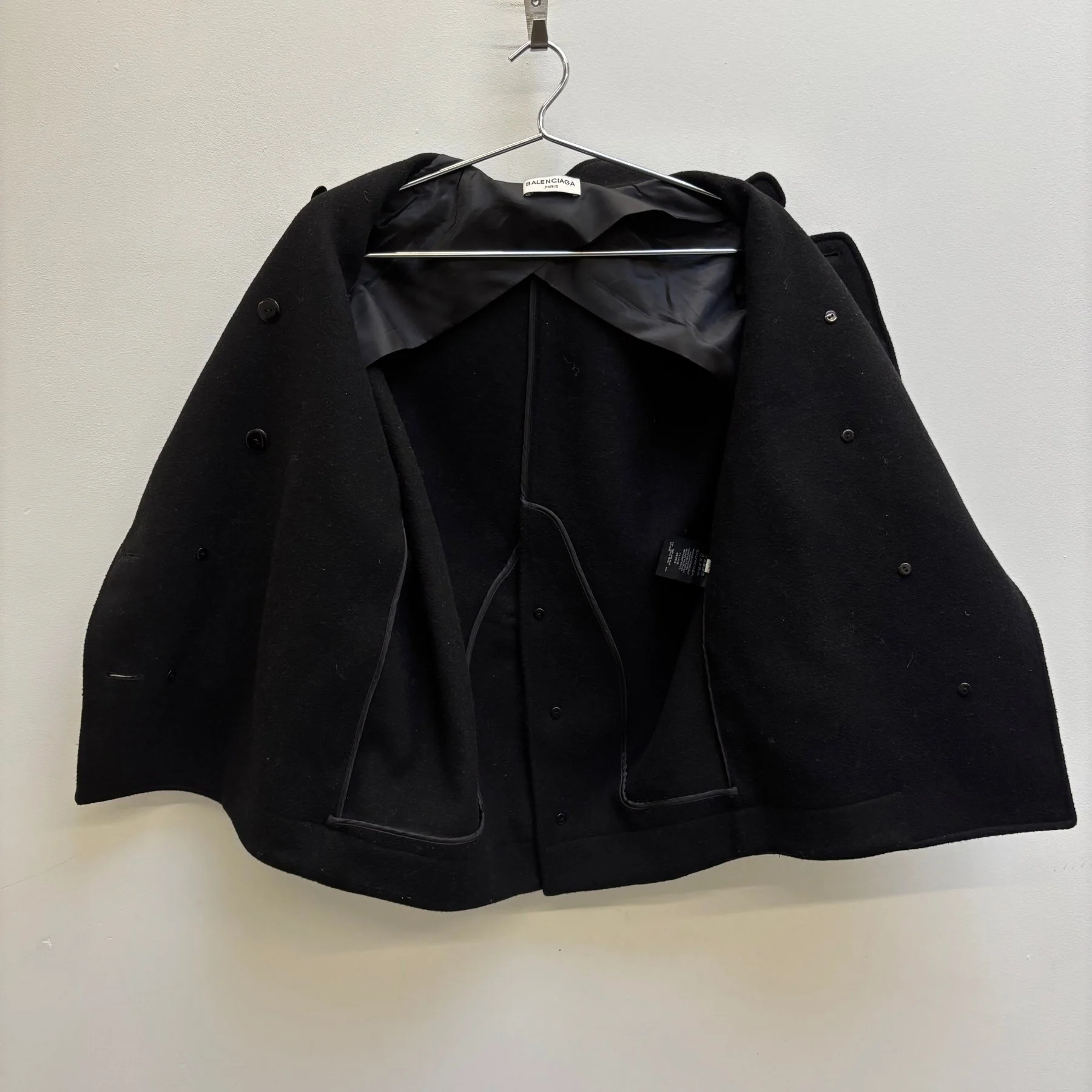FW16 Balenciaga Metal Button Peacoat - Image 13