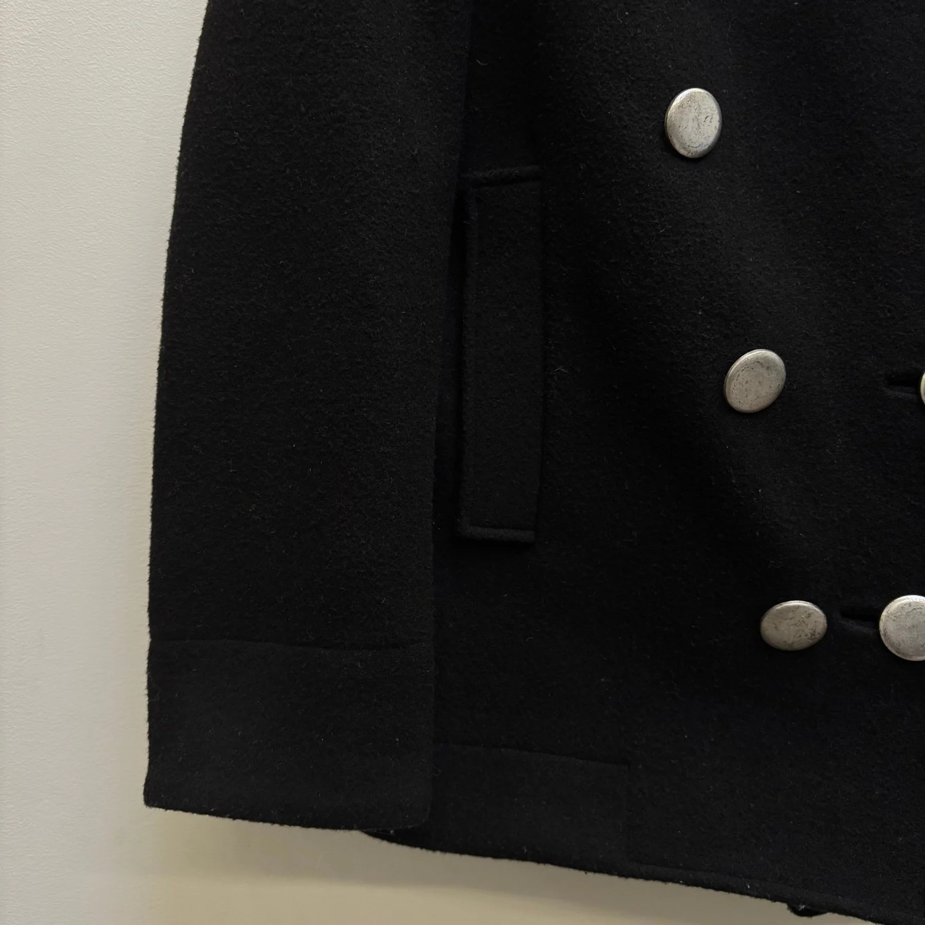 FW16 Balenciaga Metal Button Peacoat - Image 5
