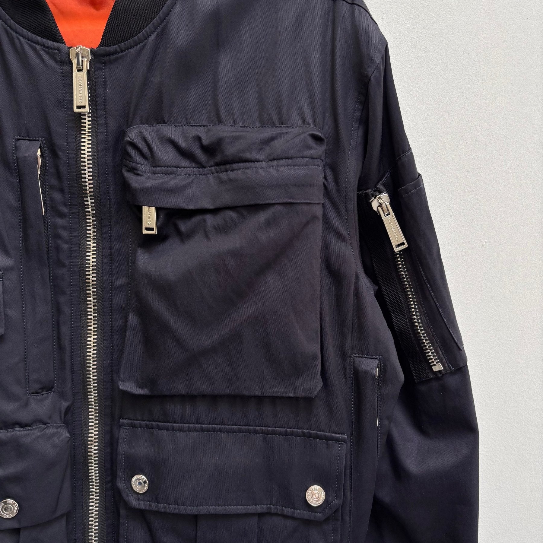 FW16 Dsquared2 Multi Pocket Bomber Jacket - Image 5