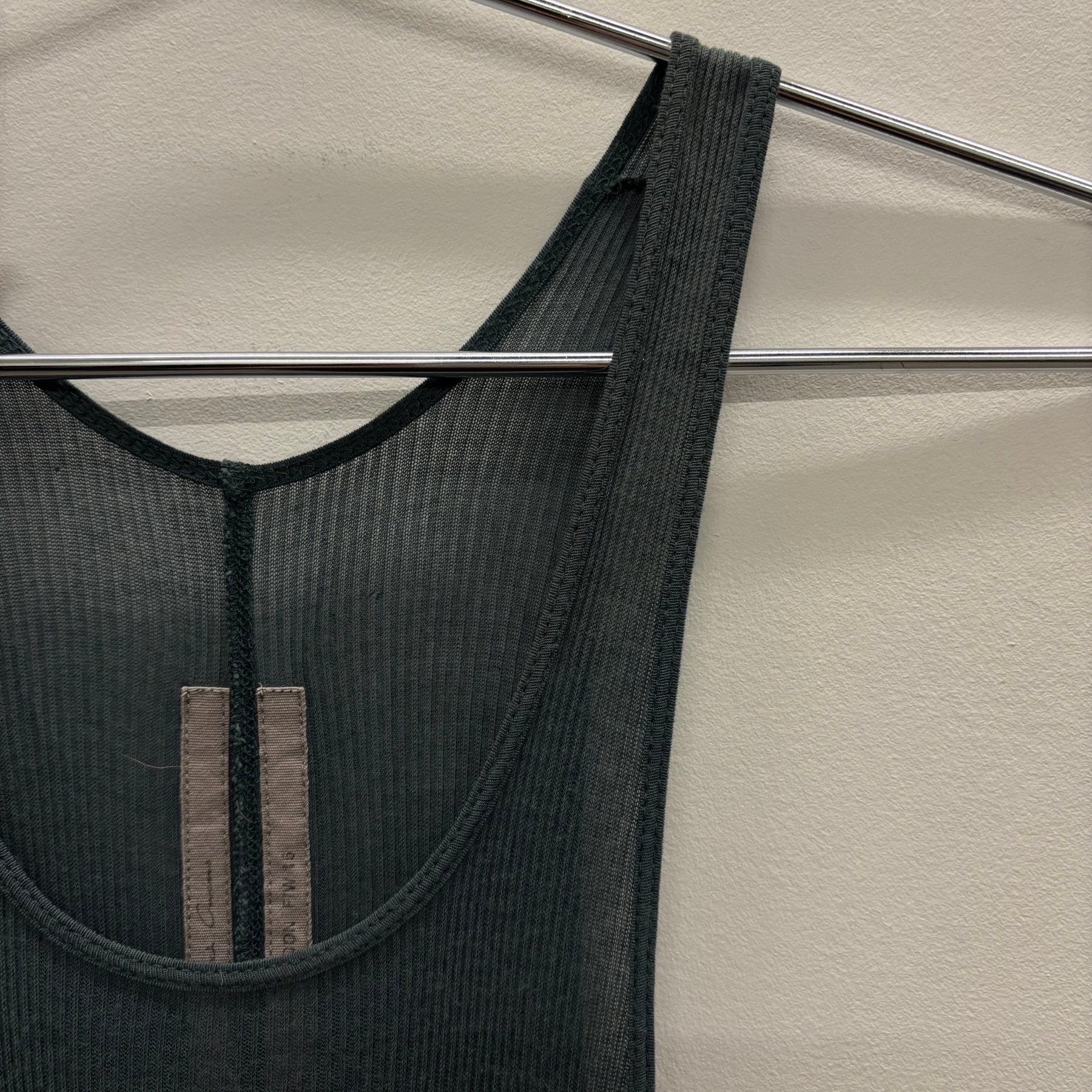FW16 Rick Owens Mastodon Long Ribbed Tank Top - Image 5